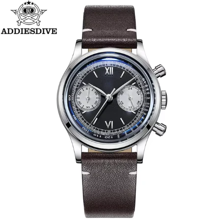 🔥Summer Sale🔥ADDIESDIVE Panda BB Chronograph Retro Men Watch 38mm Quartz Watch, AD2037 - Image 20