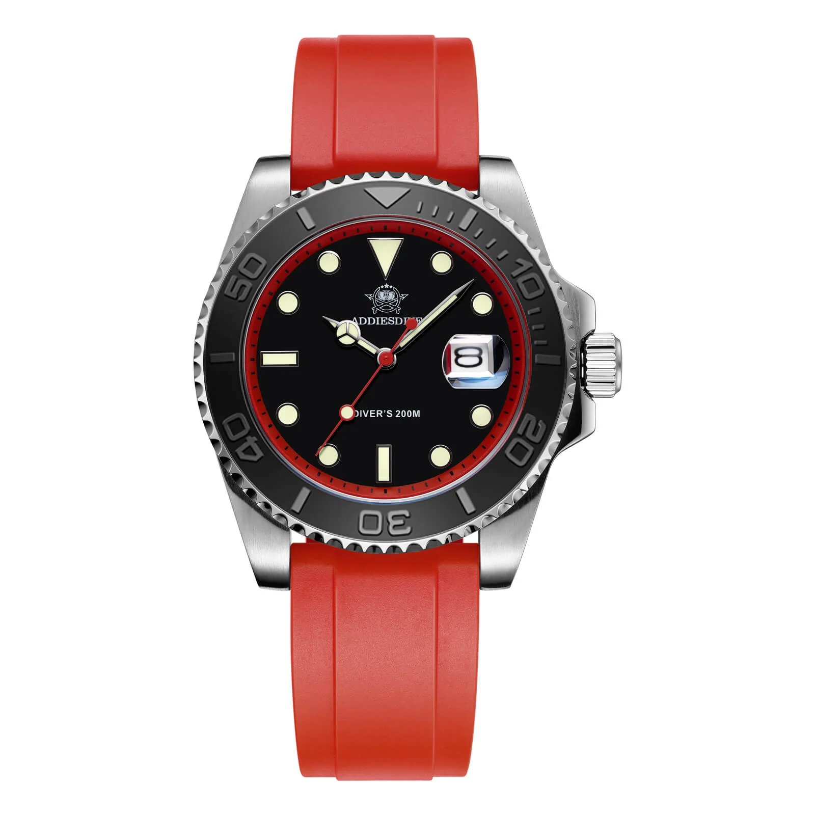 ADDIESDIVE 41mm Sports Quartz Watch Waterproof 200M (AD2040) - Image 9