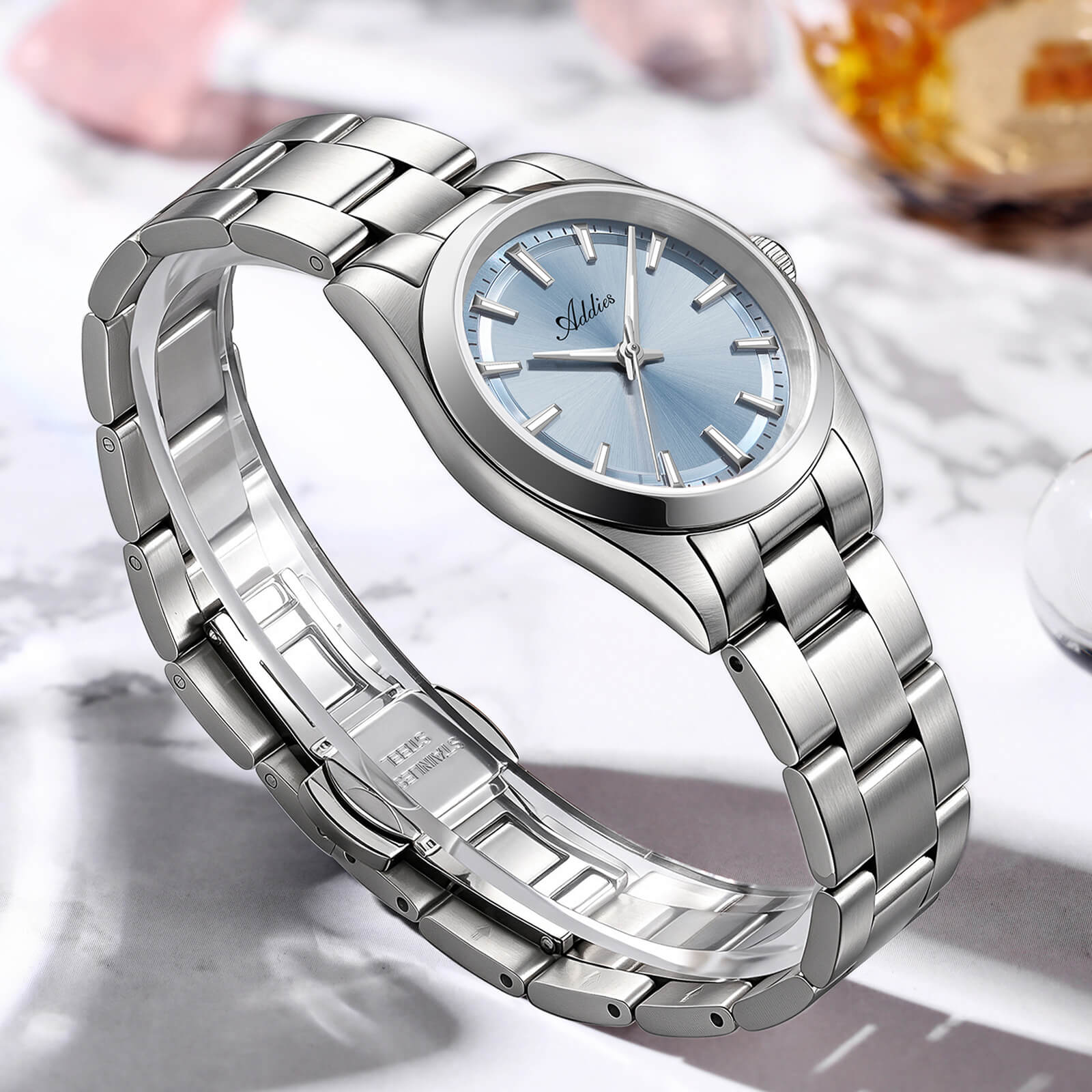 Addies 31mm Sunburst Women's Quartz Watch Sapphire Crystal AW25908 - Image 17