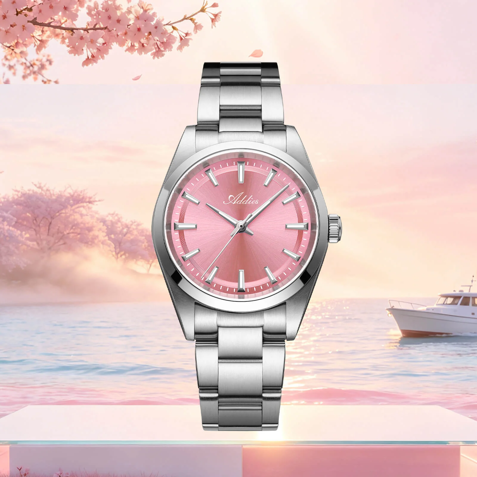 Addies 31mm Sunburst Women's Quartz Watch Sapphire Crystal AW25908 - Image 4