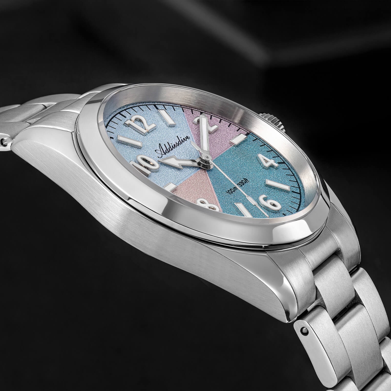 🔥New Arrival🔥ADDIESDIVE 36mm Color Block Dial Quartz Watch AD2555 Sapphire Crystal - Image 13