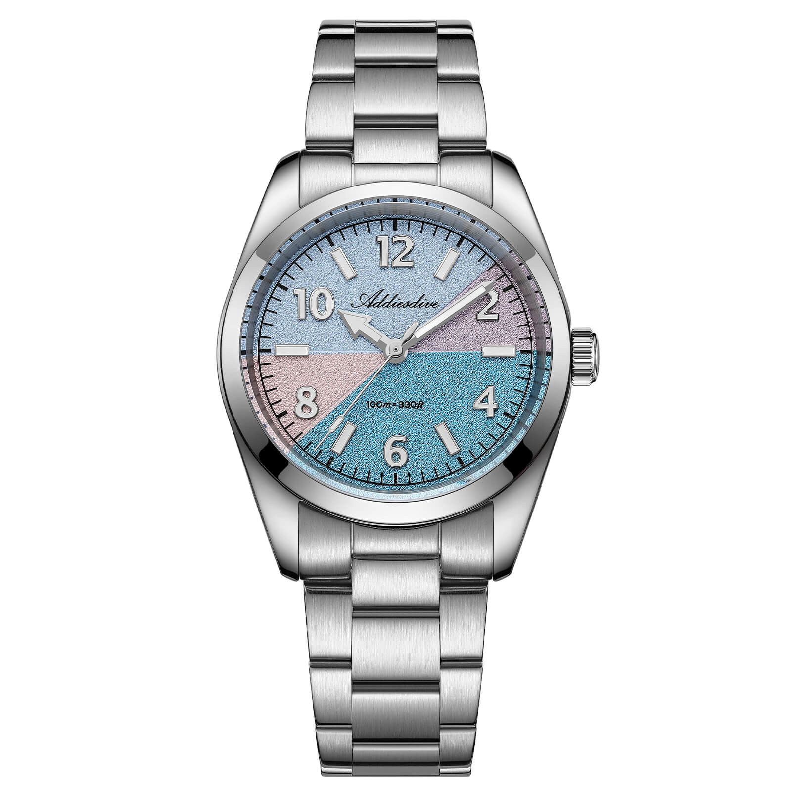 🔥New Arrival🔥ADDIESDIVE 36mm Color Block Dial Quartz Watch AD2555 Sapphire Crystal - Image 2