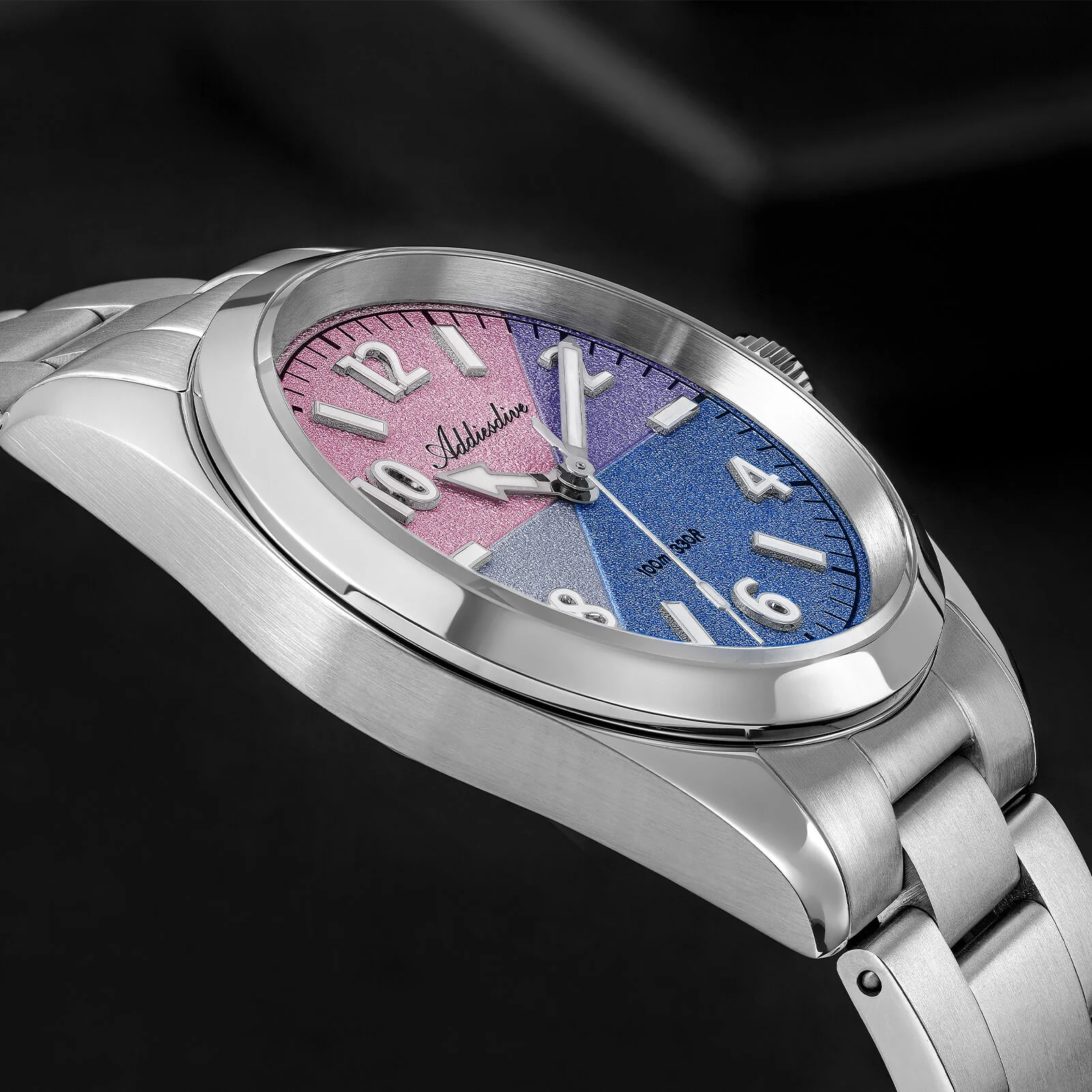 🔥New Arrival🔥ADDIESDIVE 36mm Color Block Dial Quartz Watch AD2555 Sapphire Crystal - Image 4