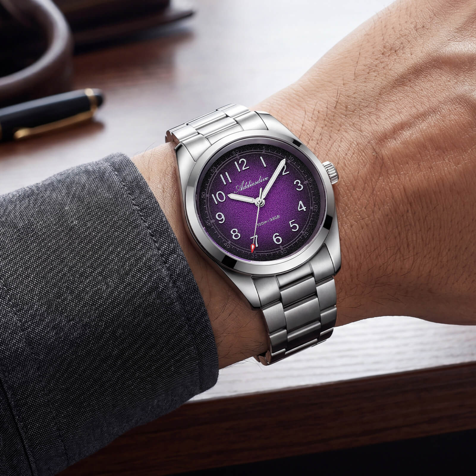 ADDIESDIVE 36mm Luxury Quartz Watch AD2553 - Image 9