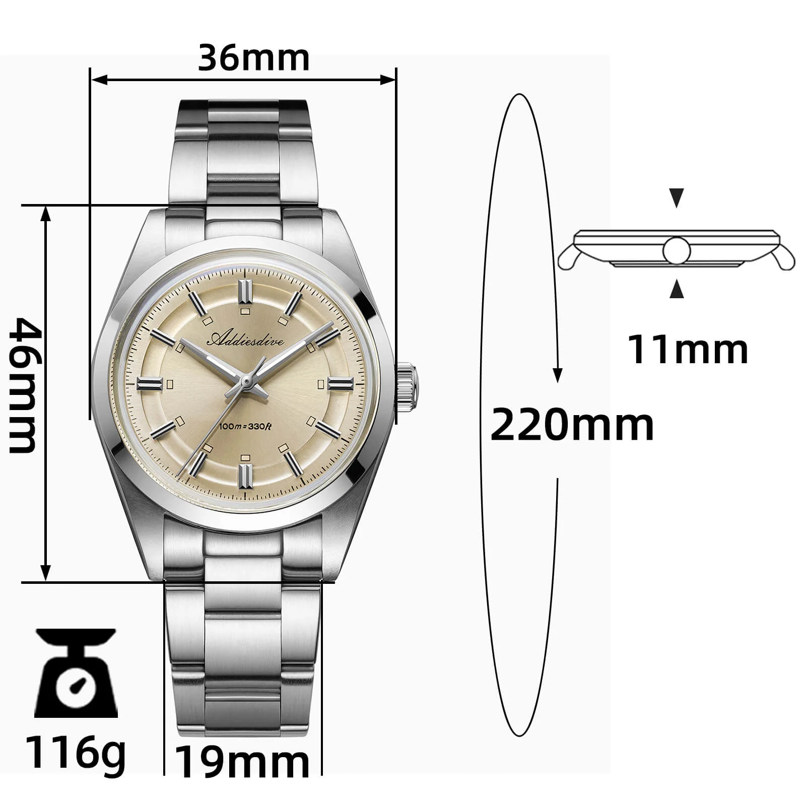 🔥Summer Sale🔥Addiesdive 36mm VH31 Explorer Style Watch AD2515 - Image 20
