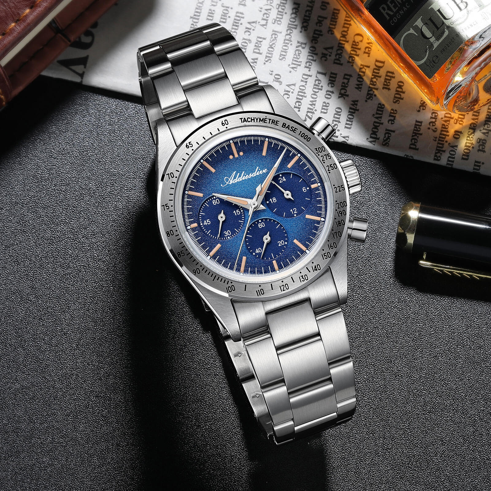 🔥EarlyBird🔥ADDIESDIVE 37mm 0s20 Chronograph Watch AD2552 - Image 7