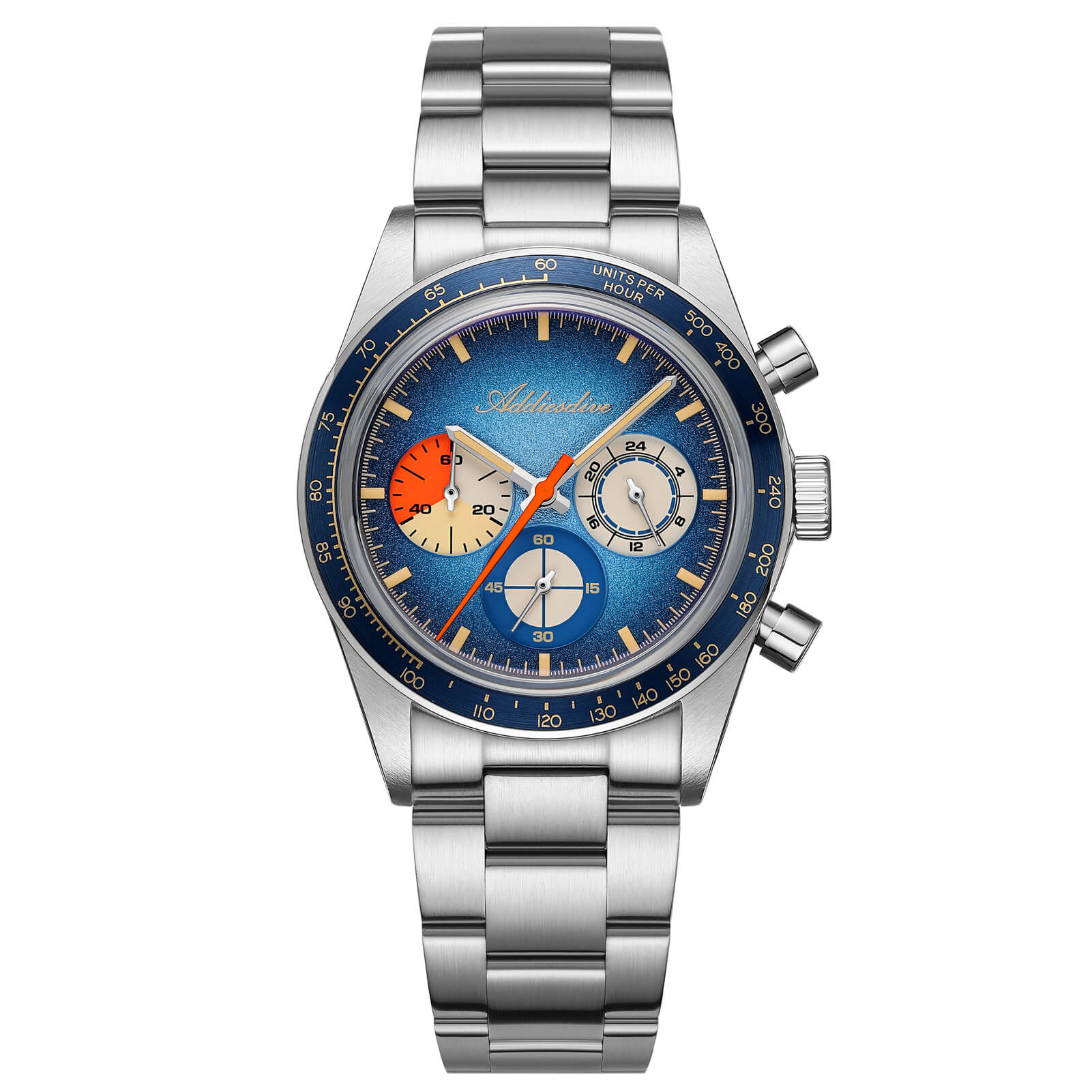 🔥Summer Sale🔥ADDIESDIVE 37mm Luxury Quartz Chronograph Watch AD2551 - Image 10