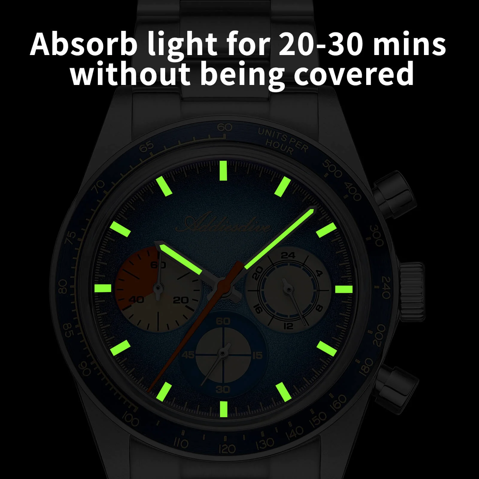 🔥Summer Sale🔥ADDIESDIVE 37mm Luxury Quartz Chronograph Watch AD2551 - Image 18