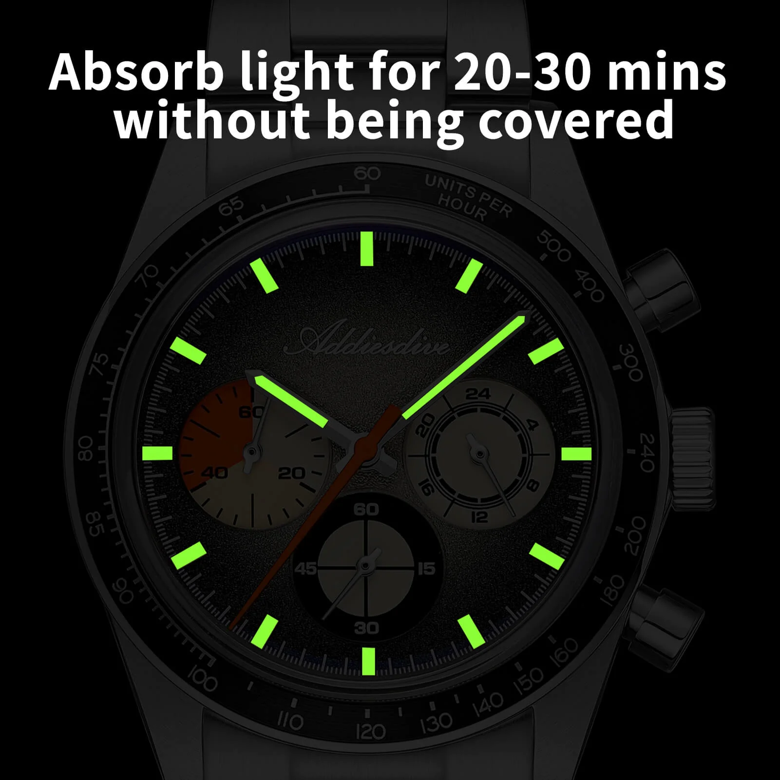 🔥Summer Sale🔥ADDIESDIVE 37mm Luxury Quartz Chronograph Watch AD2551 - Image 27