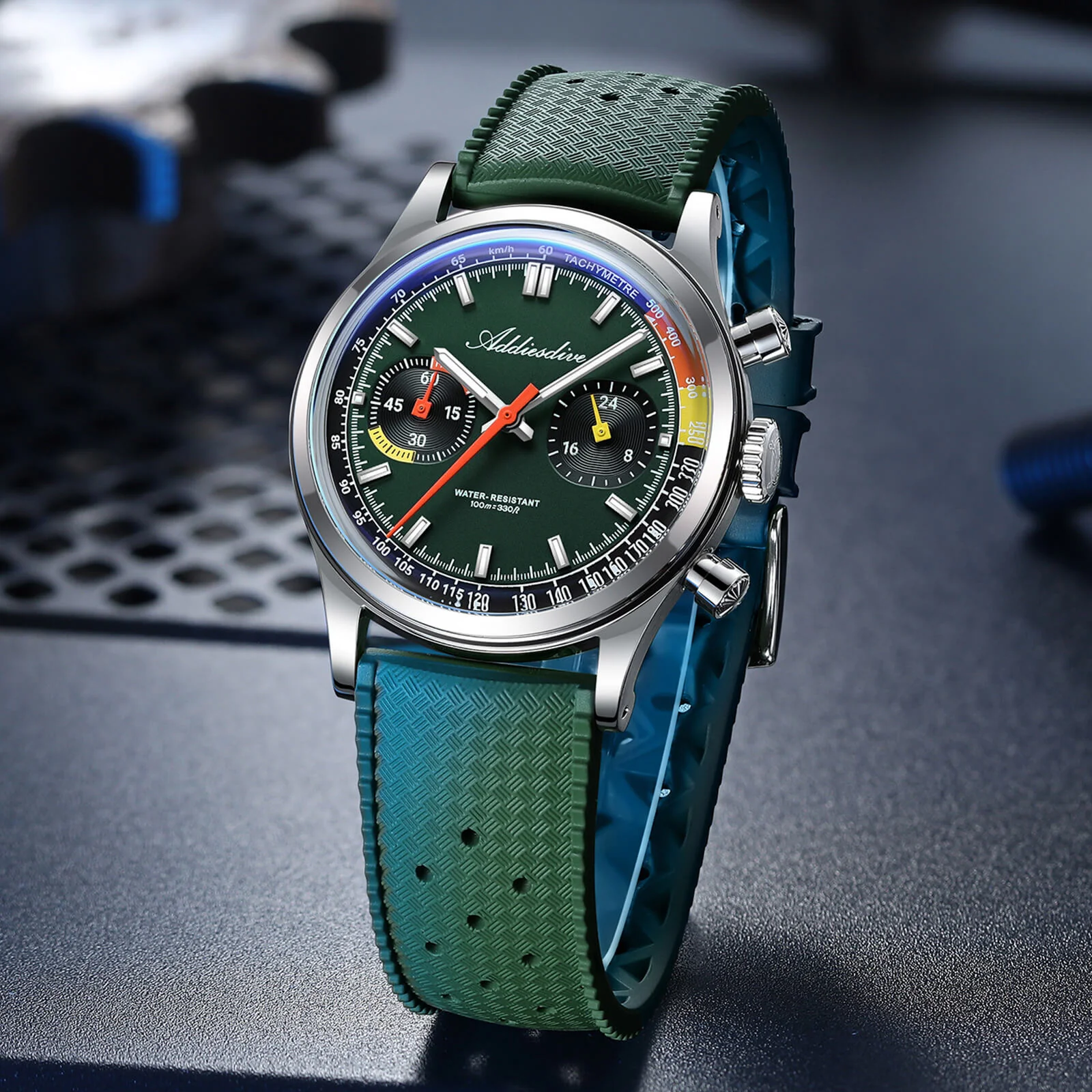 🔥Summer Sale🔥ADDIESDIVE 38mm Racing-Inspired Chronograph Watch AD2529&AD2549 - Image 10