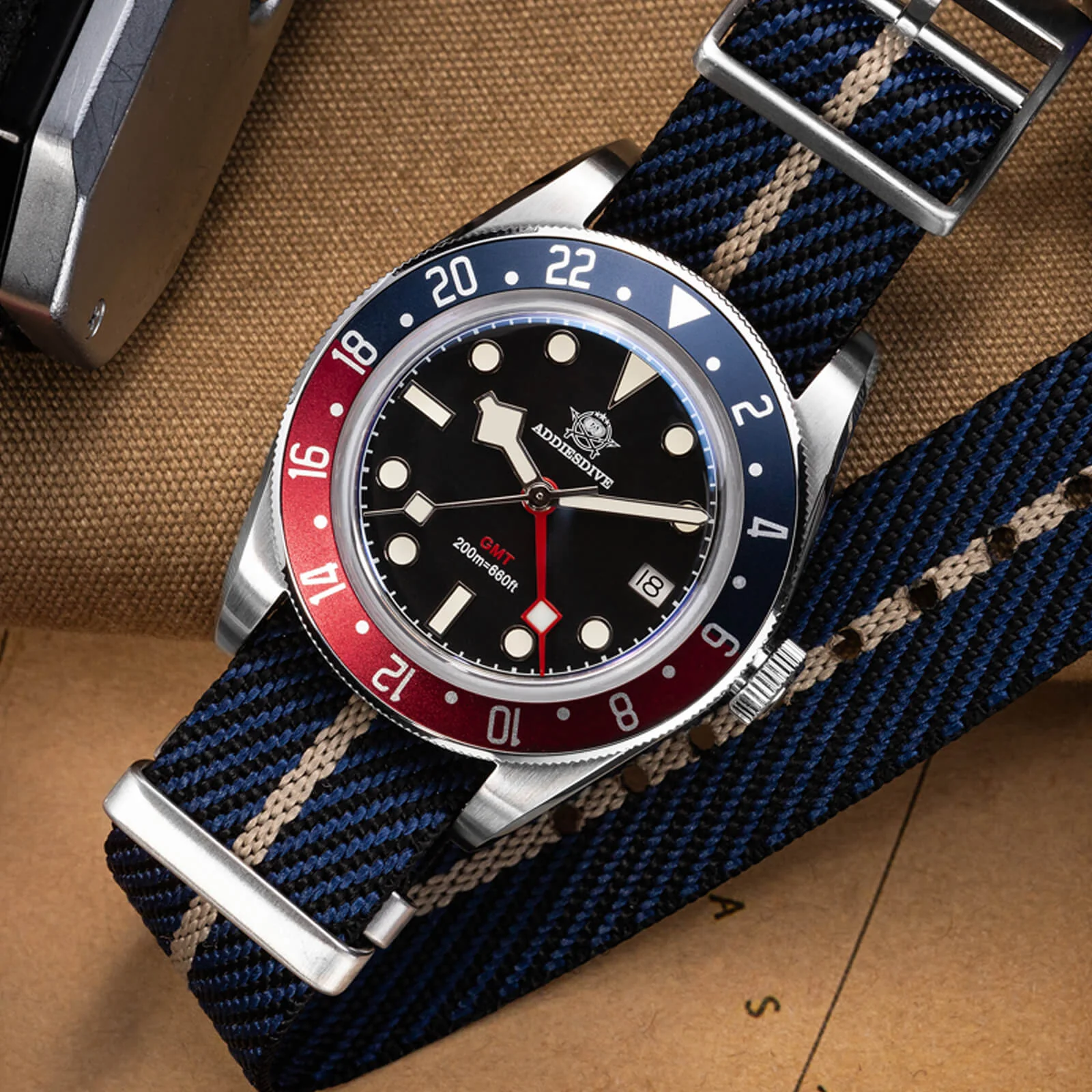 ADDIESDIVE 39mm BB58 GMT Quartz Watch AD2044 - Image 16