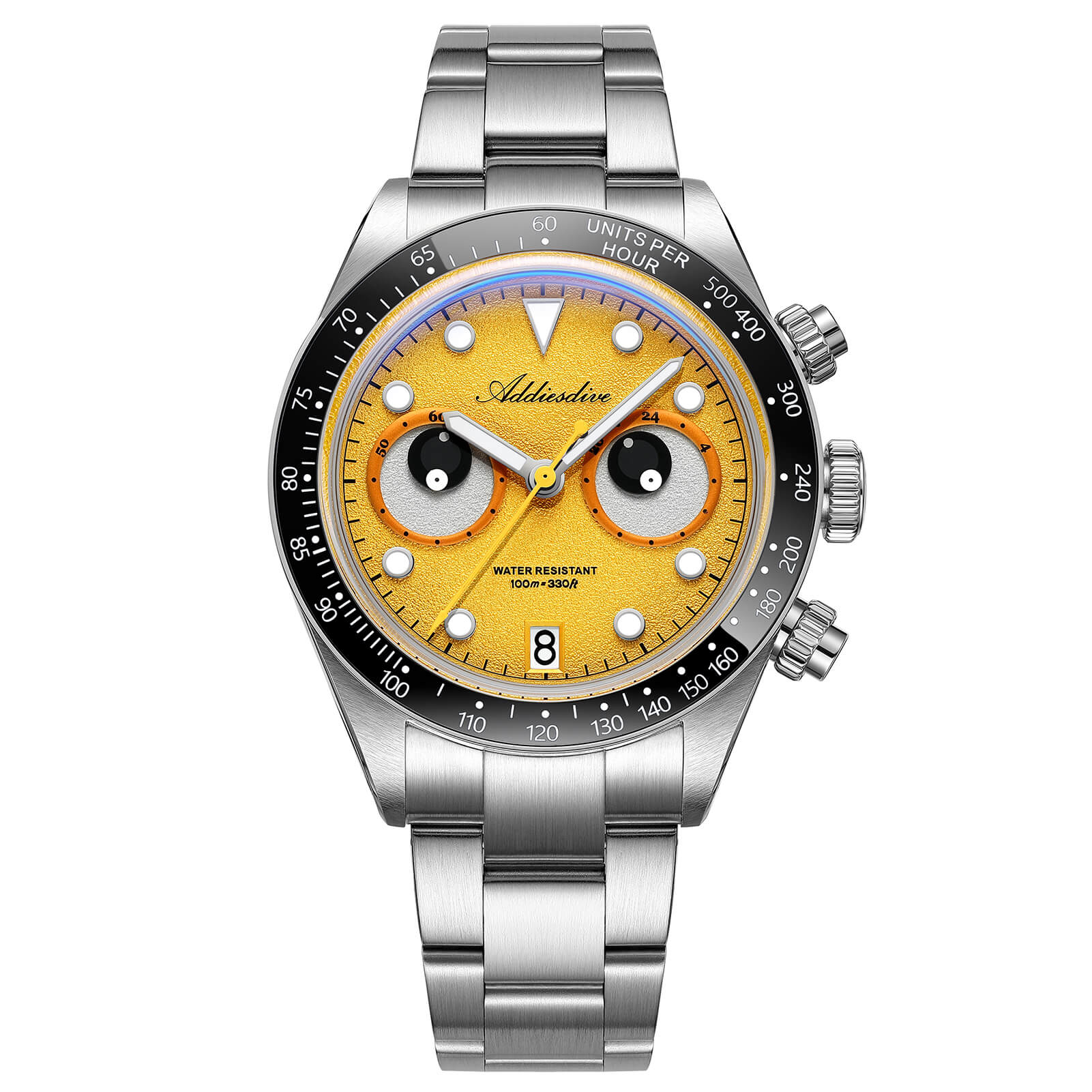 ADDIESDIVE 40mm VK64 Quartz Chronograph Eye Dial Watch AD2557 - Image 12