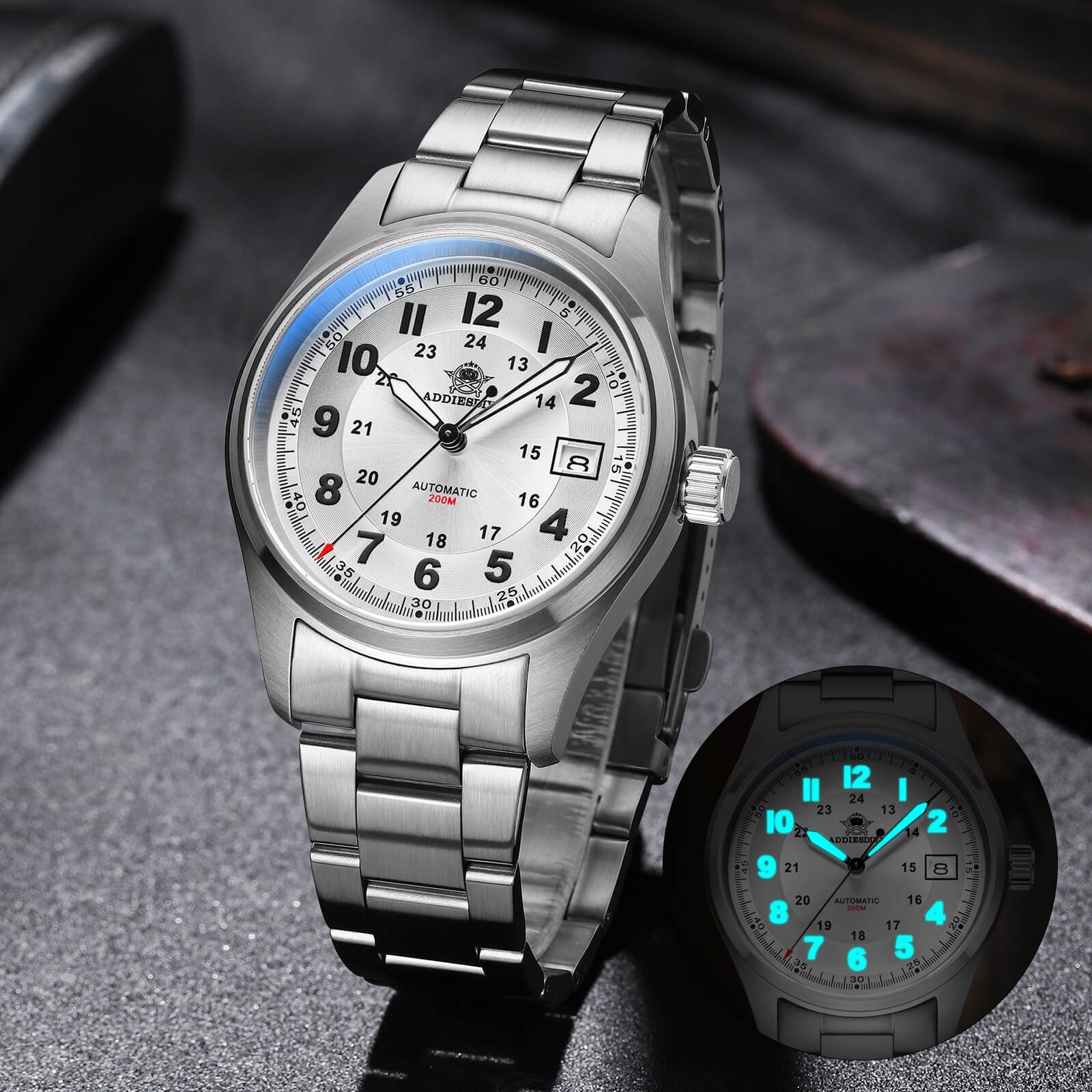 ADDIESDIVE® Men's Elegant Automatic Watch Diver 200M (AD2048) - Image 30
