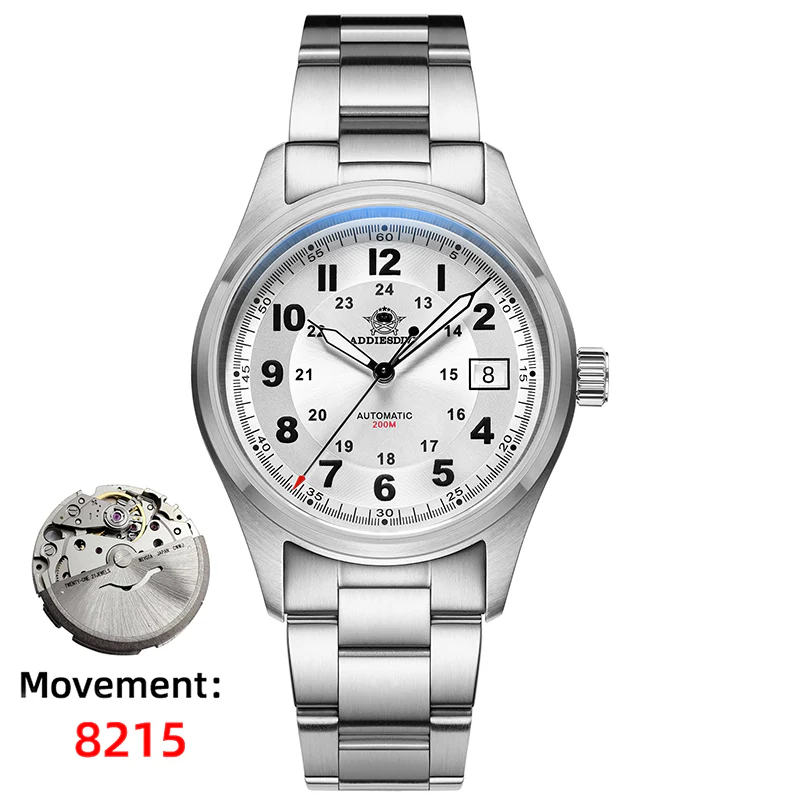 ADDIESDIVE® Men's Elegant Automatic Watch Diver 200M (AD2048) - Image 64