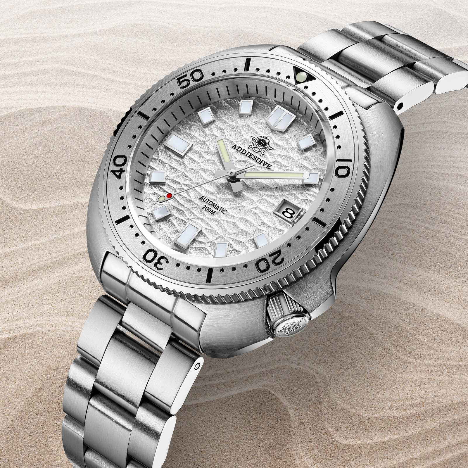 🔥Summer Sale🔥ADDIESDIVE®Turtle White Automatic Dive Watch 1970 Captain Willard Homage ( AD2117) - Image 3
