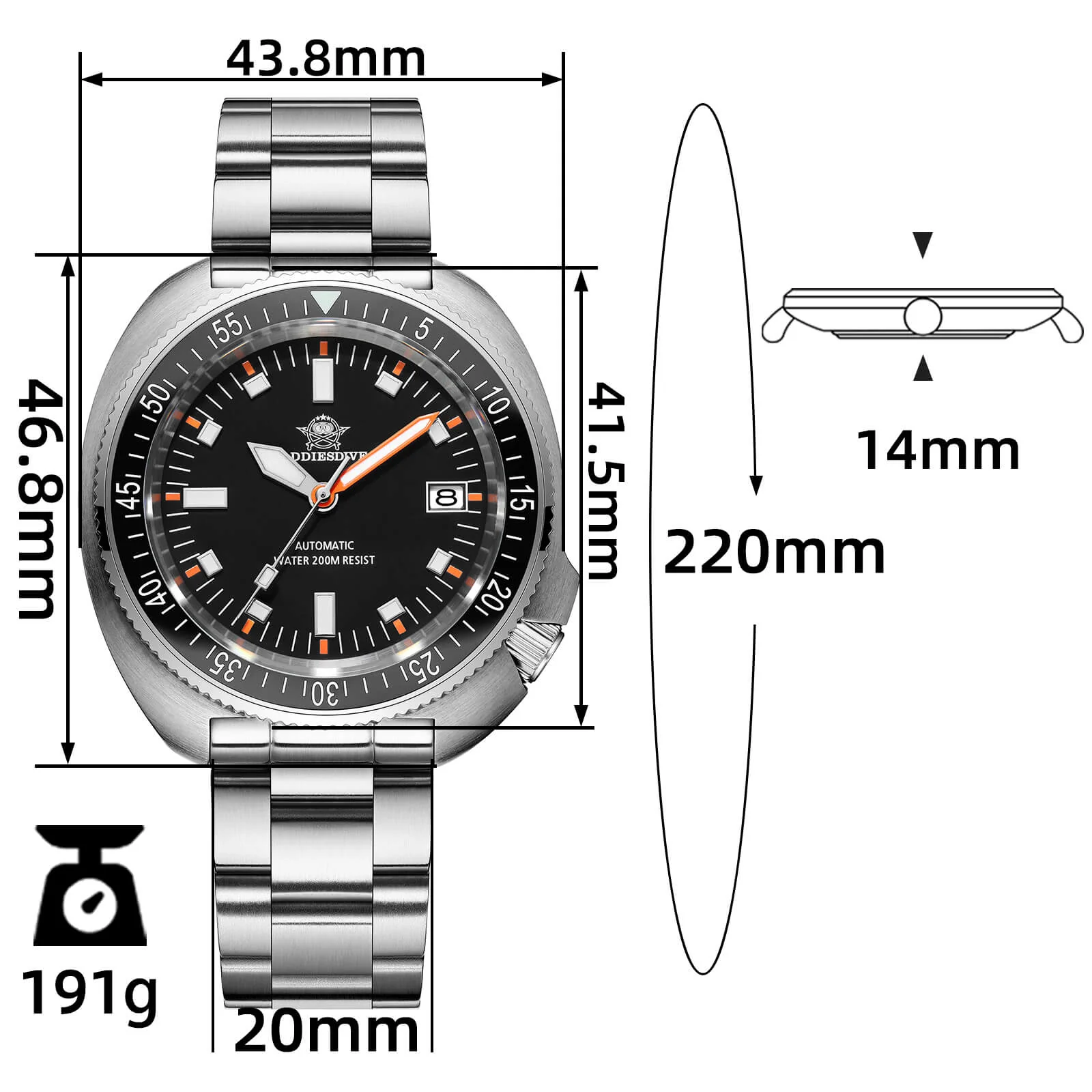 🔥SummerSale🔥ADDIESDIVE Retro Captain Willard Dive Watch AD2081 - Image 3