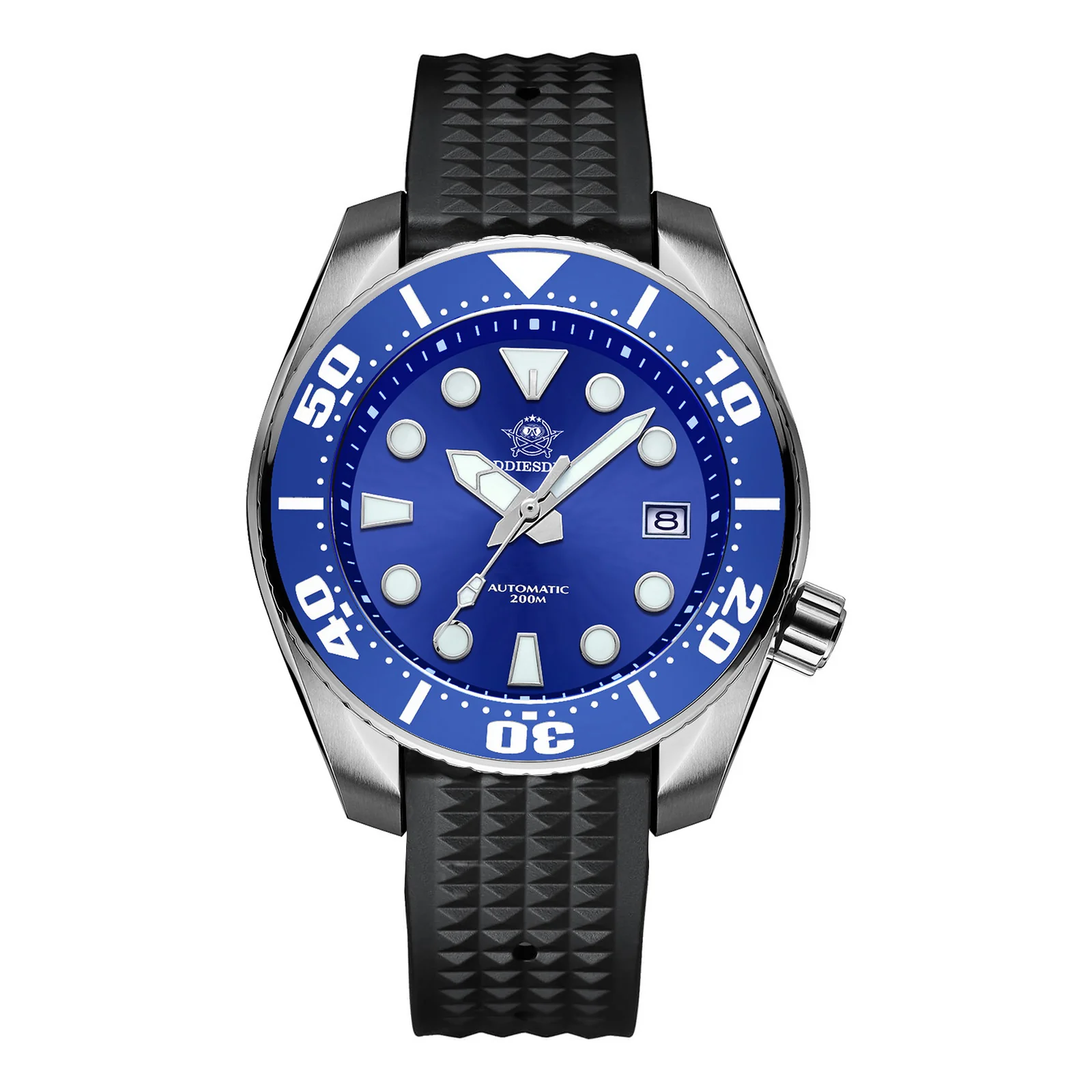 ADDIESDIVE® Sumo Green Professional Dive Watch for Men 44.5mm (MY-H10) Black/Green Dial - Image 10