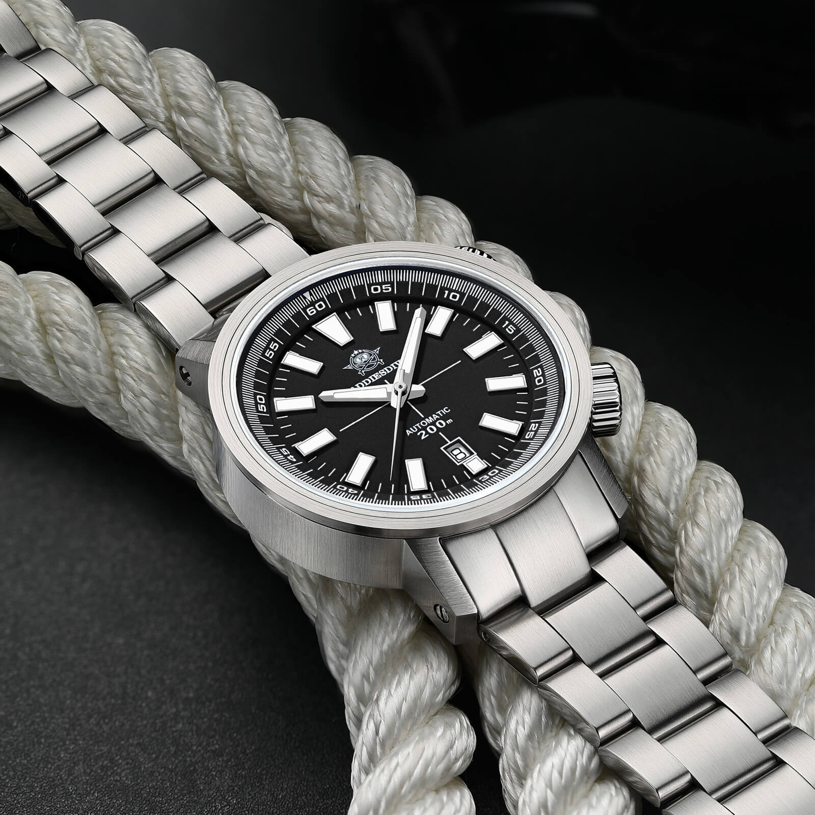 Addiesdive Dual Crown Captain Willard 6105 Homage AD2093 - Image 13