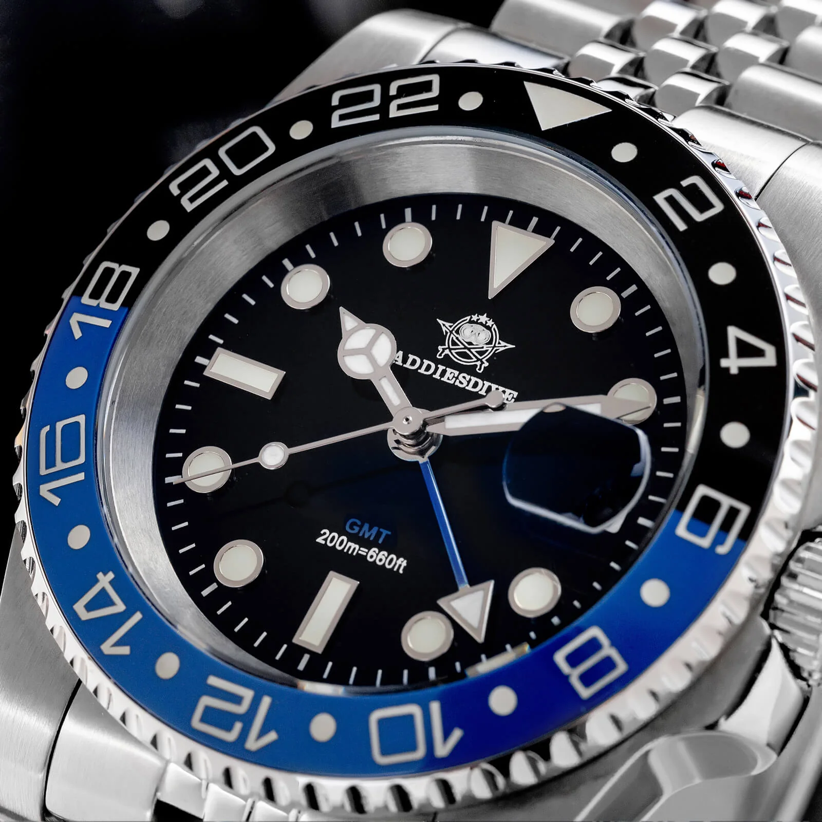 🔥Summer Sale🔥ADDIESDIVE Water Ghost Luxury Dive Watch GMT Quartz Watch AD2050-with Calendar - Image 13