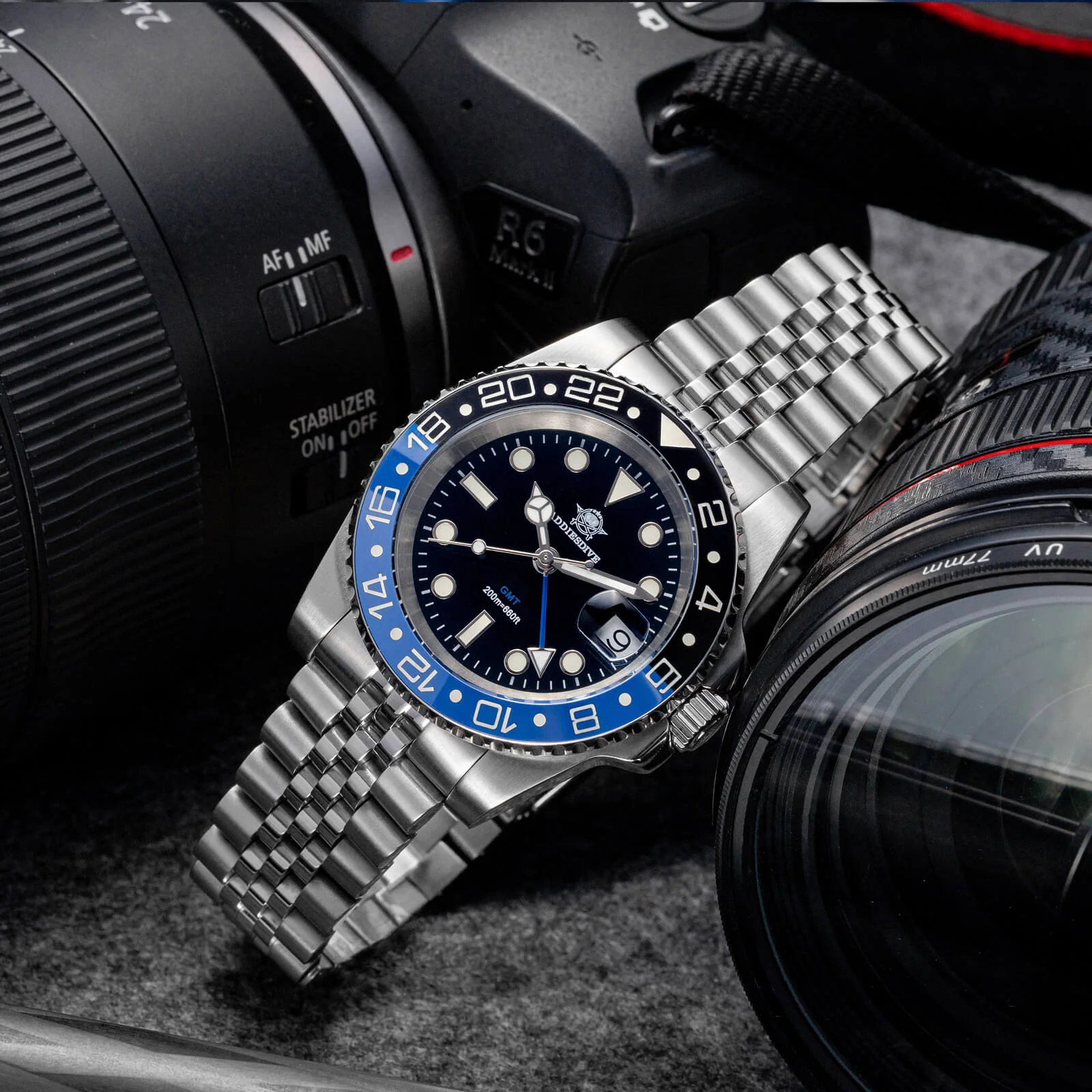 🔥Summer Sale🔥ADDIESDIVE Water Ghost Luxury Dive Watch GMT Quartz Watch AD2050-with Calendar - Image 17