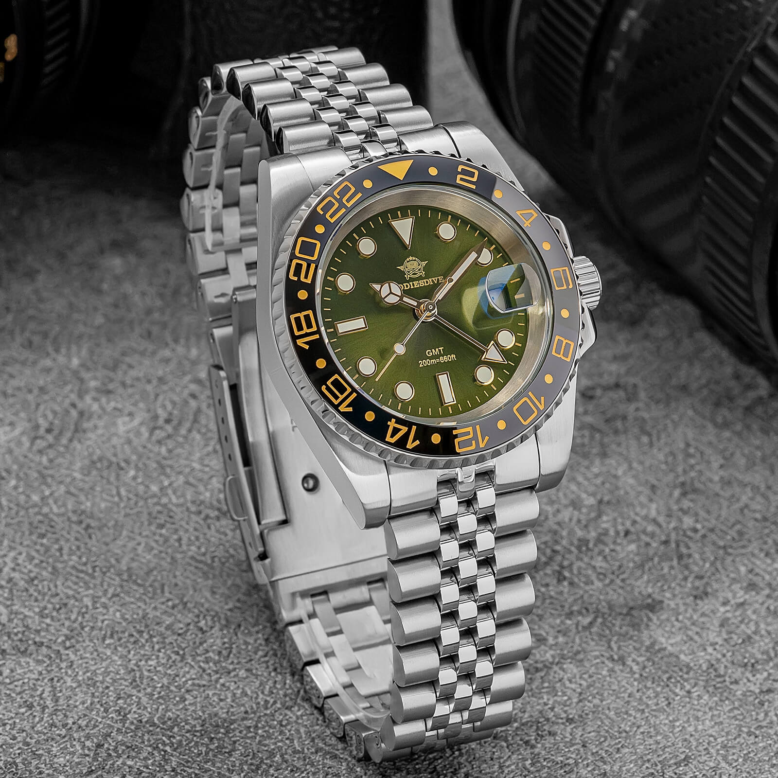 🔥Summer Sale🔥ADDIESDIVE Water Ghost Luxury Dive Watch GMT Quartz Watch AD2050-with Calendar - Image 22