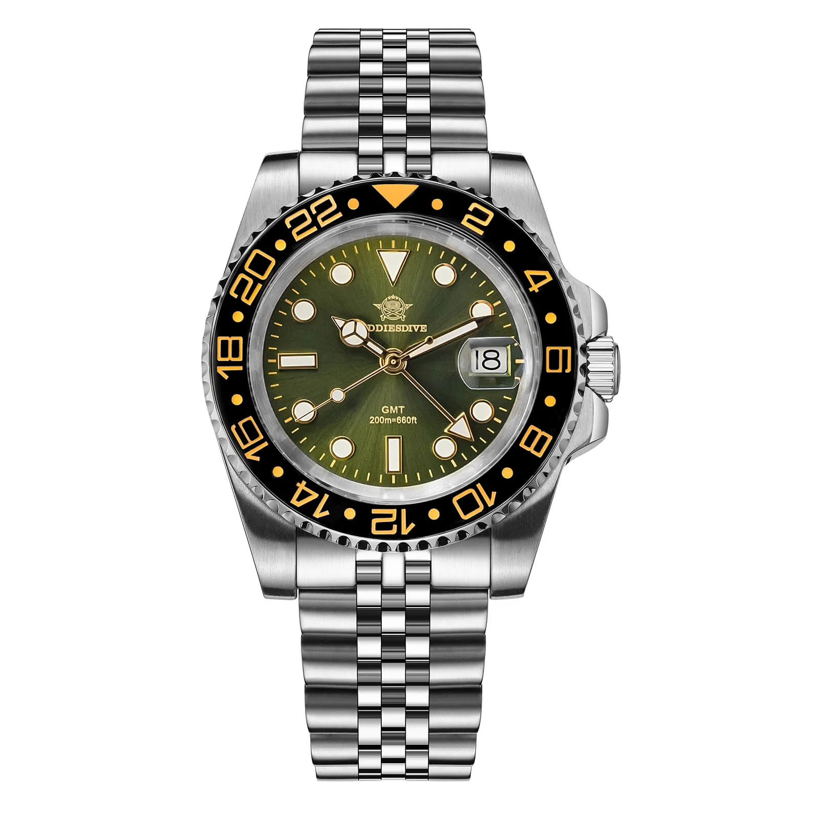 🔥Summer Sale🔥ADDIESDIVE Water Ghost Luxury Dive Watch GMT Quartz Watch AD2050-with Calendar - Image 31