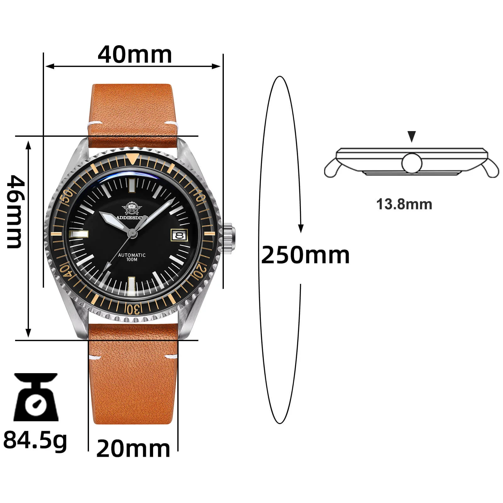 ADDIESDIVE Milsub Automatic Dive Watch AD2058 - Image 17