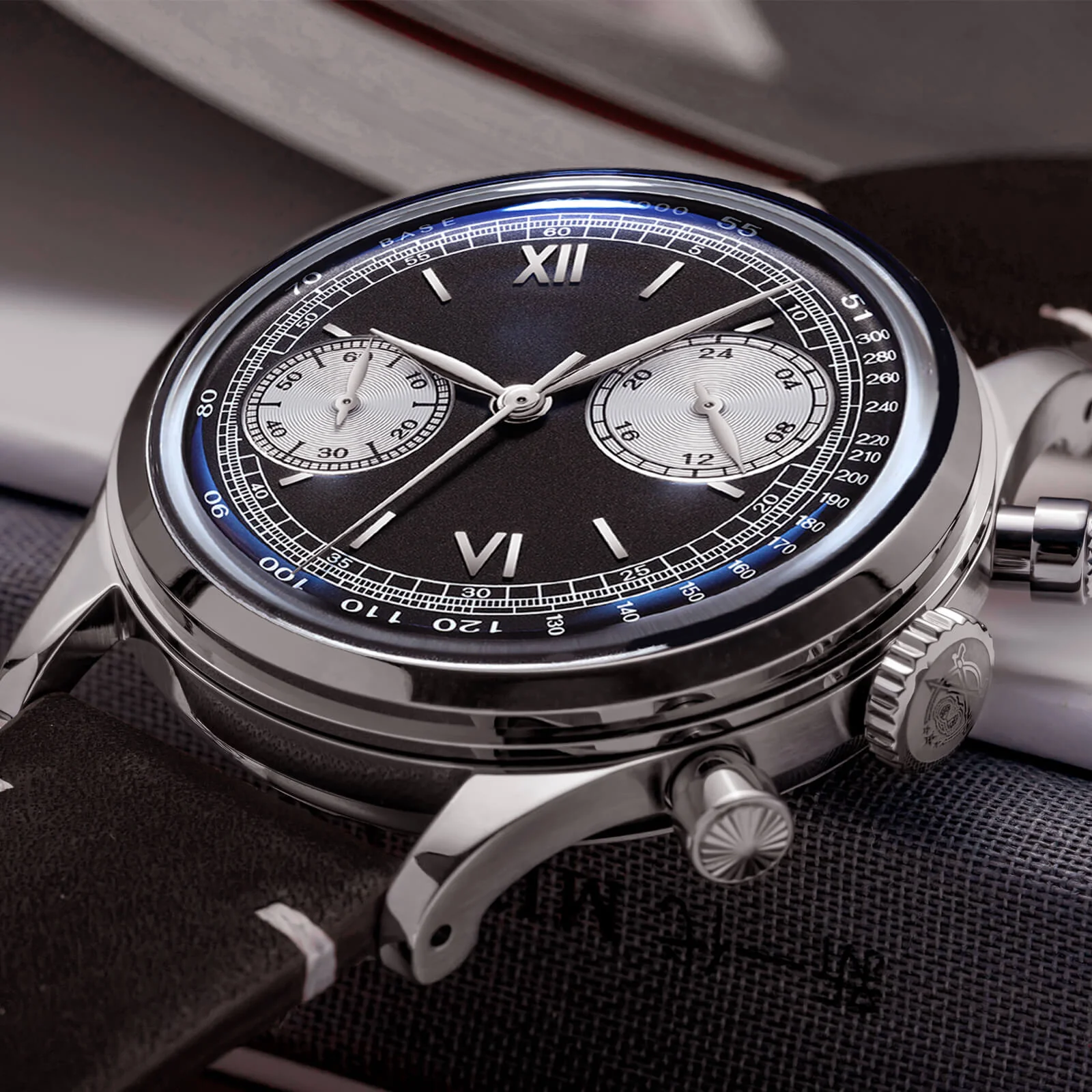 ★India Warehouse★ADDIESDIVE Panda BB Chronograph Retro Men Watch 38mm Quartz Watch - Image 5