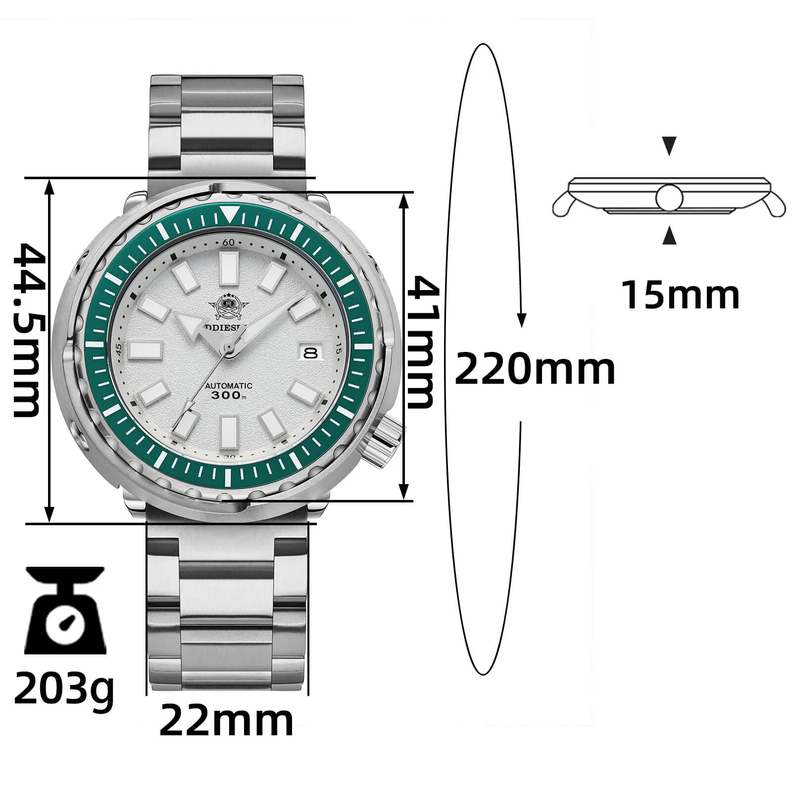 ADDIESDIVE Tuna Automatic Dive Watch AD2090 - Image 2