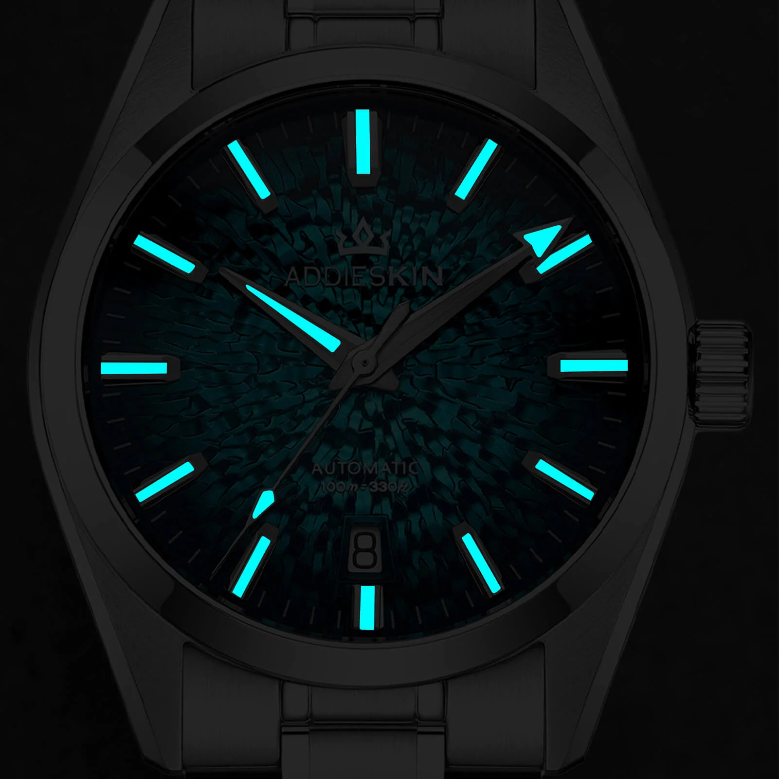 AddiesKIN 38mm Ice Crack Dial Miyota 9015 Men’s Watch K003 - Image 9