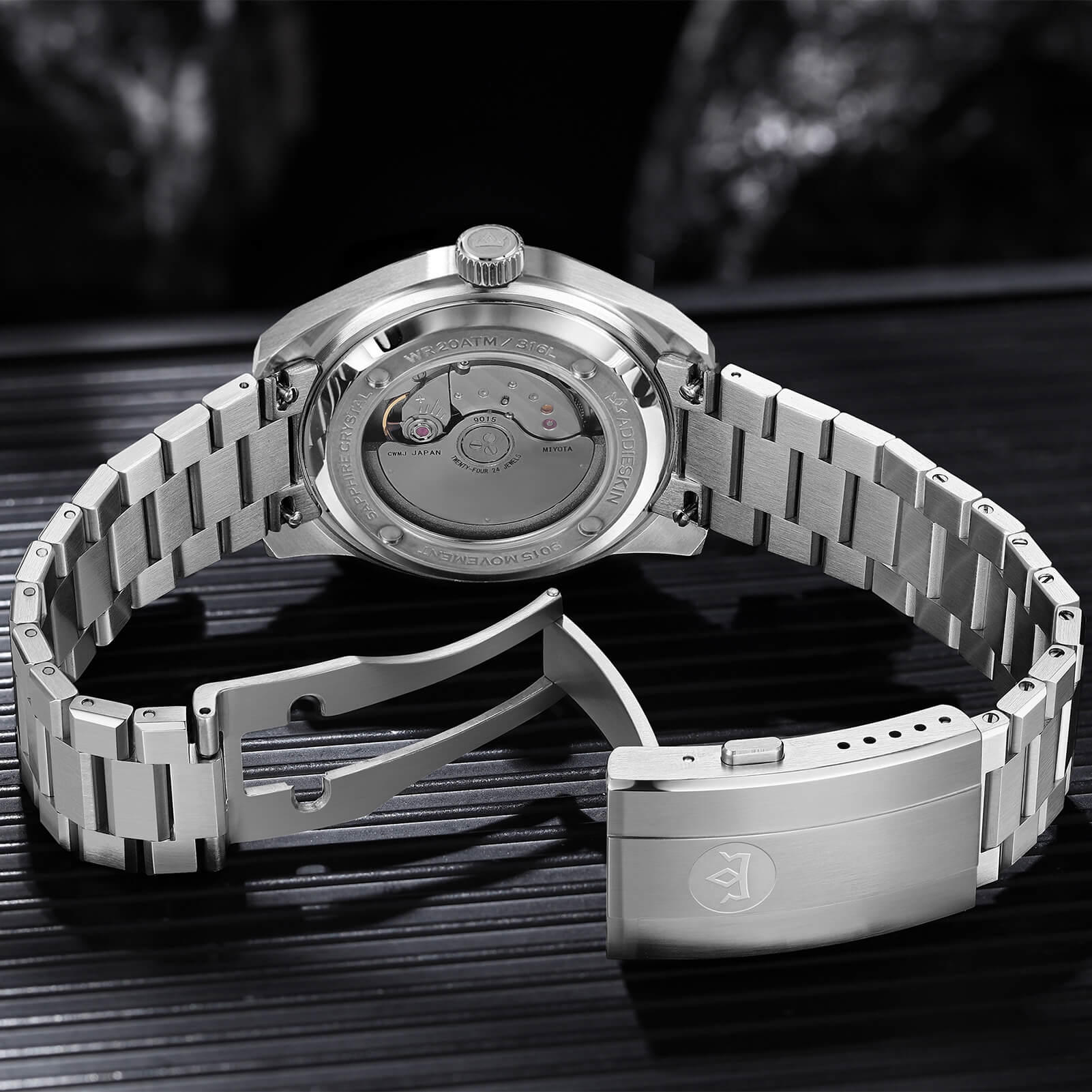 AddiesKIN 40mm Crystallized Titanium Dial Miyota 9015 Luxury Automatic Watch K006 - Image 18