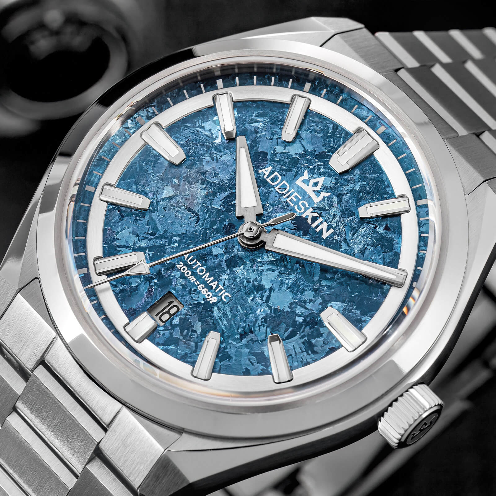 AddiesKIN 40mm Crystallized Titanium Dial Miyota 9015 Luxury Automatic Watch K006 - Image 3