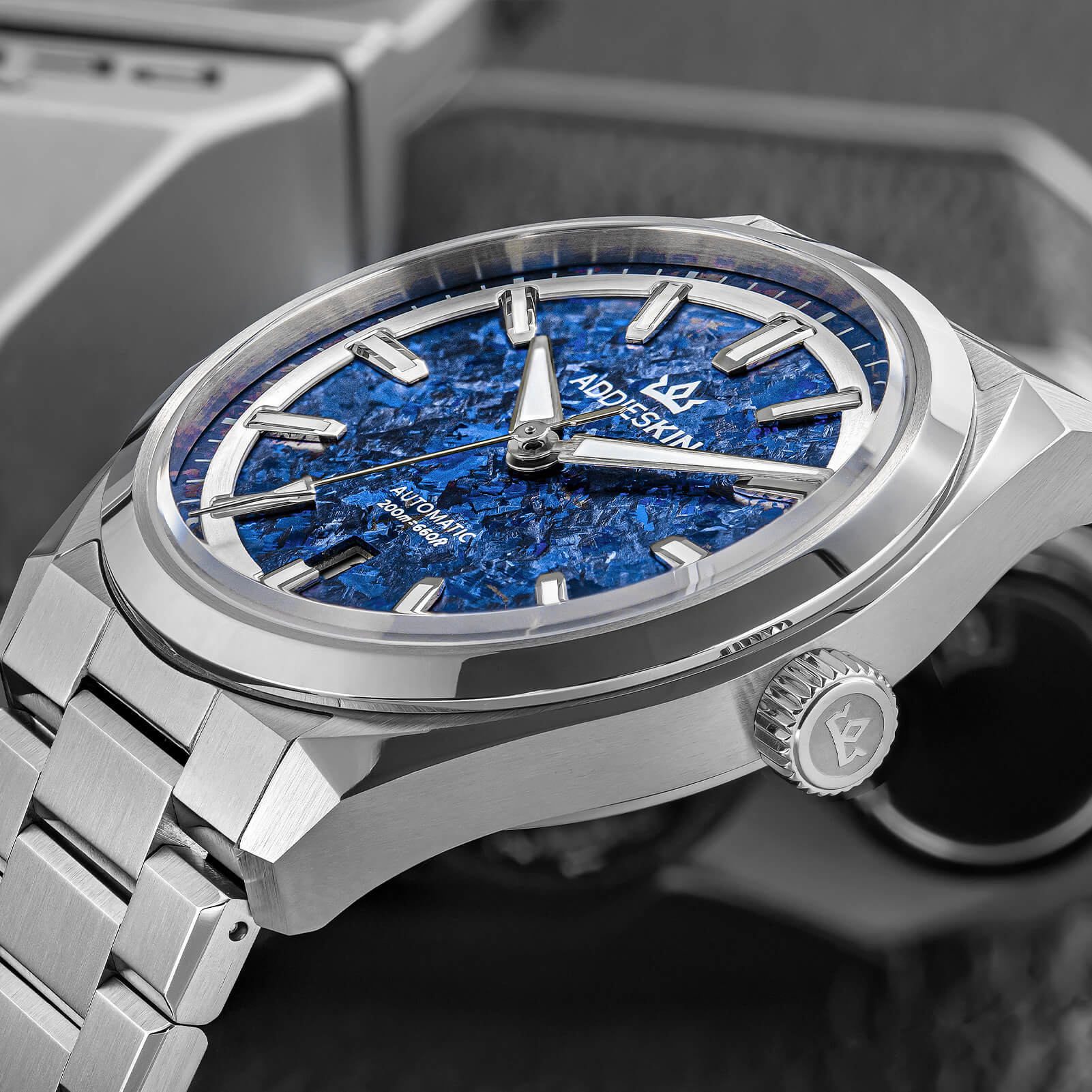 AddiesKIN 40mm Crystallized Titanium Dial Miyota 9015 Luxury Automatic Watch K006 - Image 8