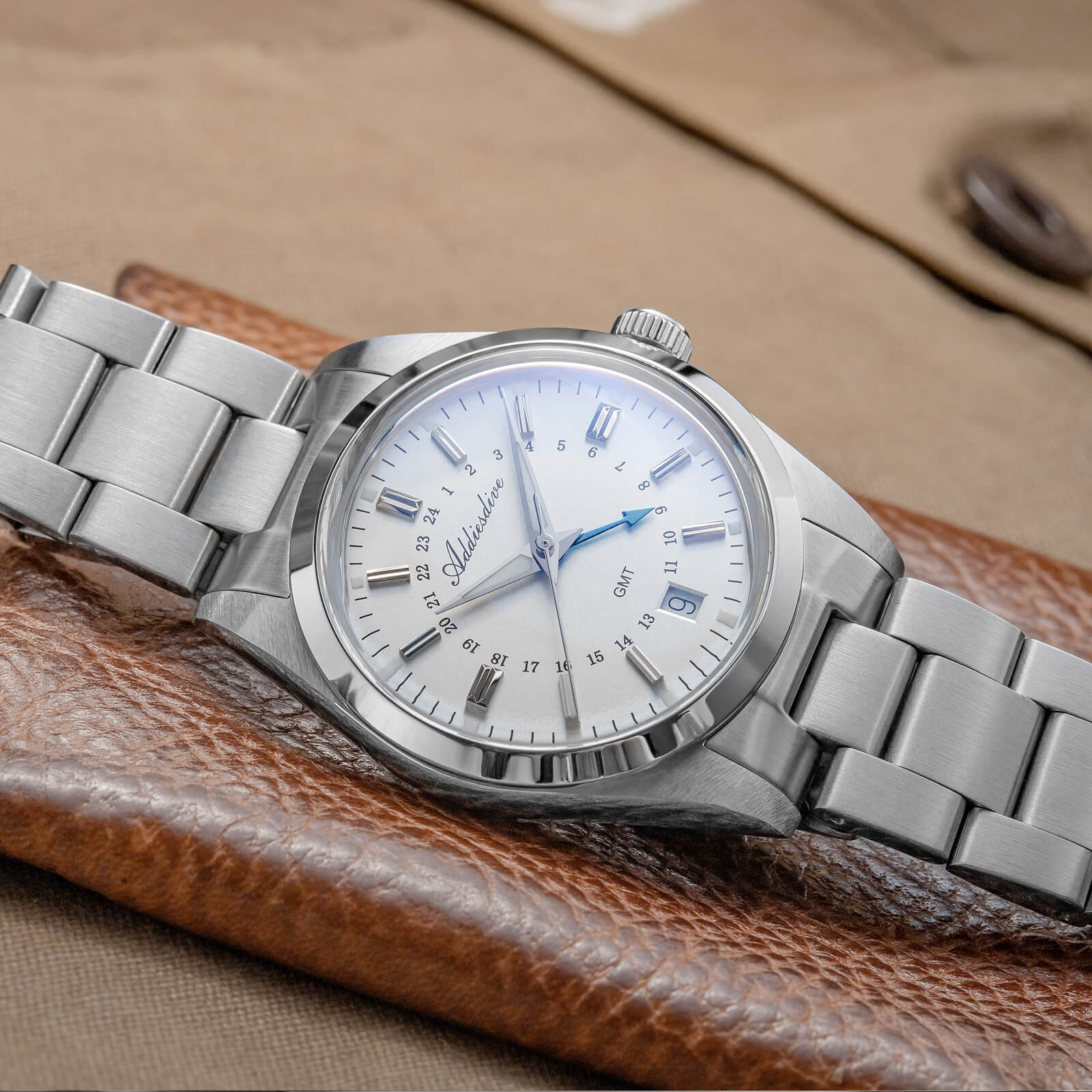 🔥Summer Sale🔥ADDIESDIVE Elegance Collection GMT Quartz Watch AD2065 - Image 14