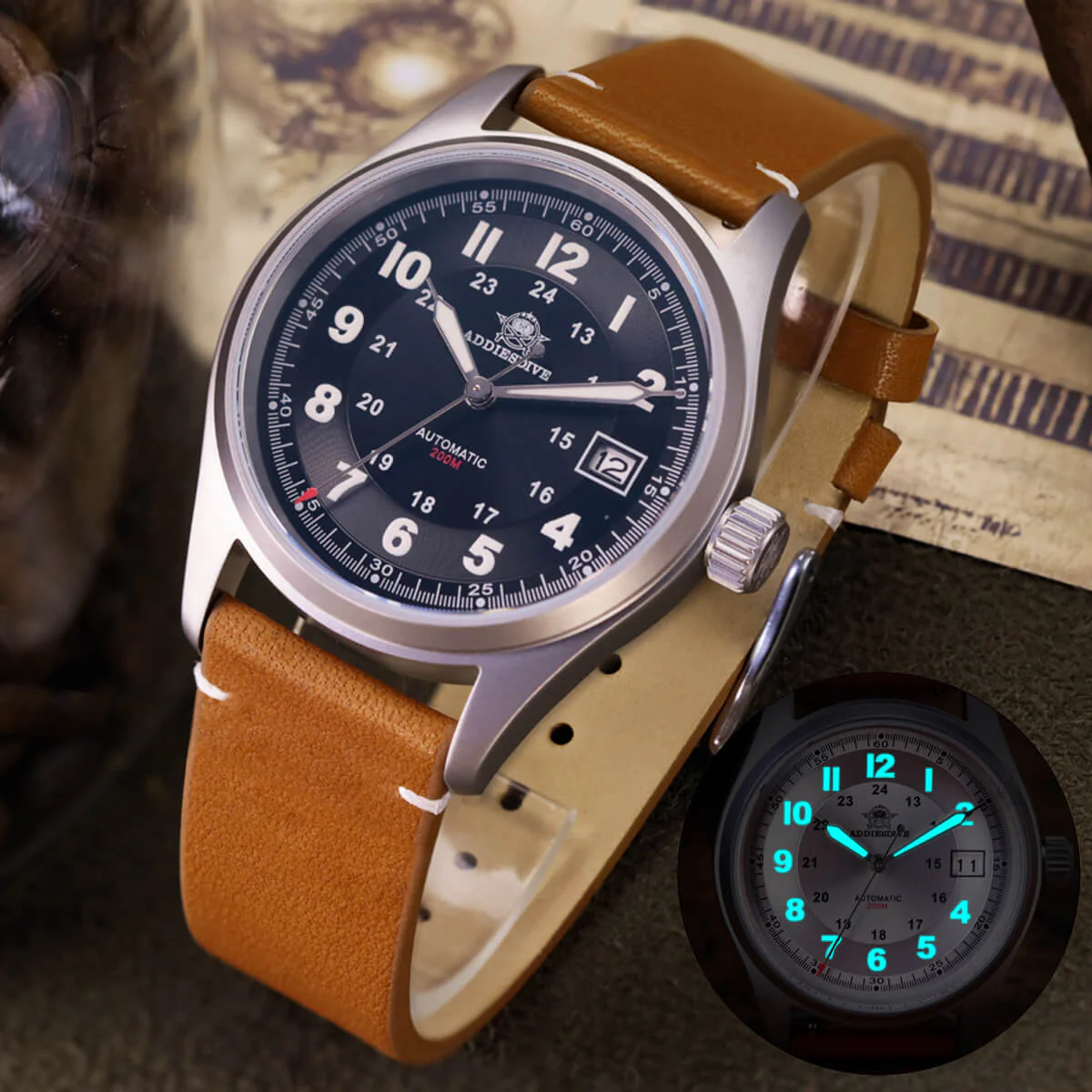 ADDIESDIVE® Men's Elegant Automatic Watch Diver 200M (AD2048) - Image 11