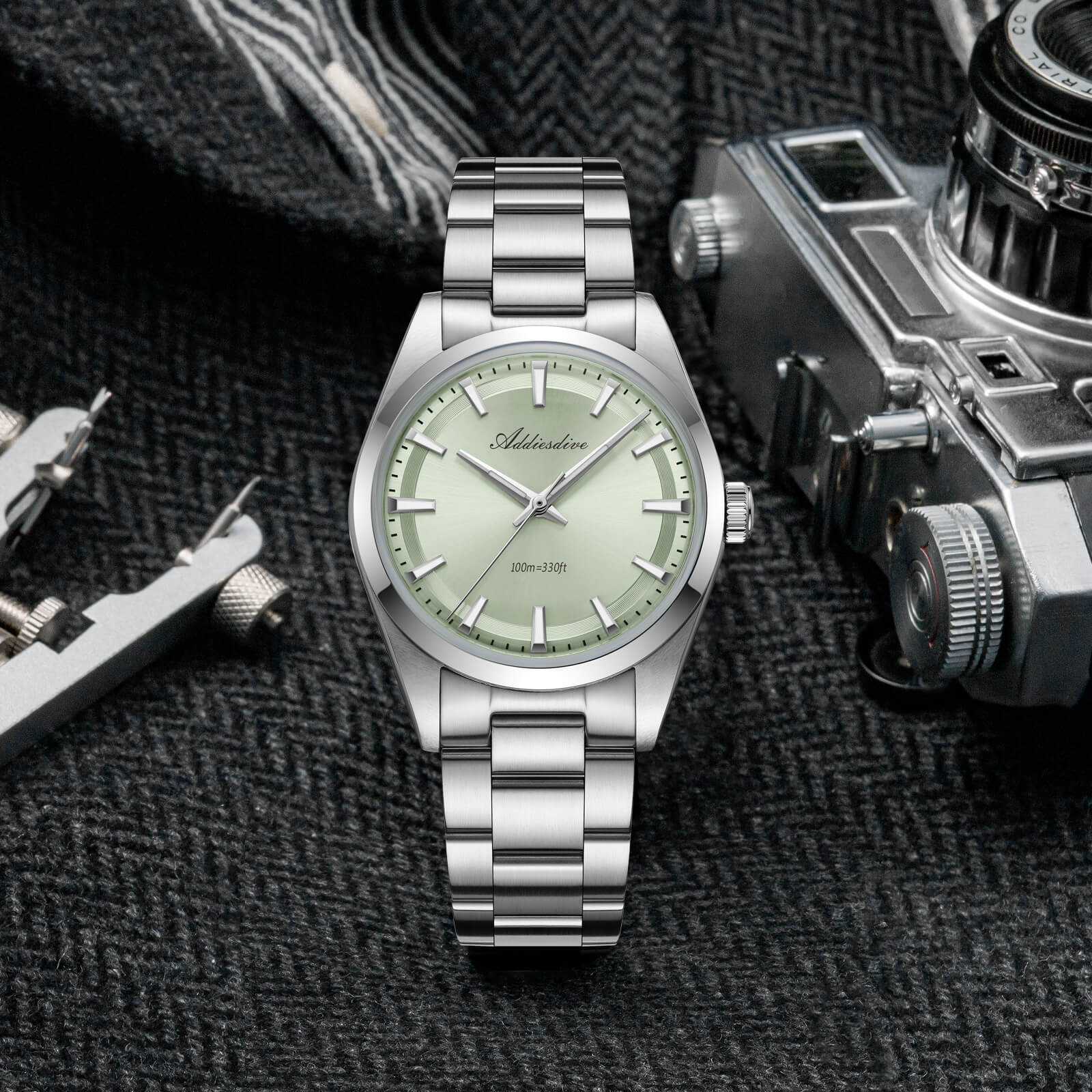 🔥Summer Sale🔥ADDIESDIVE 36mm Luxury VH31 Quartz Watch AD2066 - Image 3