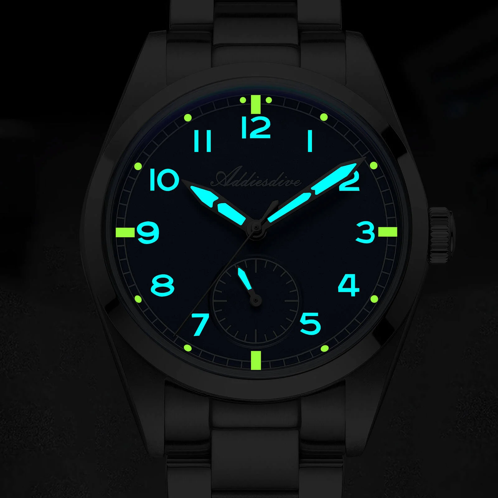★India Warehouse★ADDIESDIVE 36mm VH60 Vintage Pilot Watch（AD2099） - Image 9