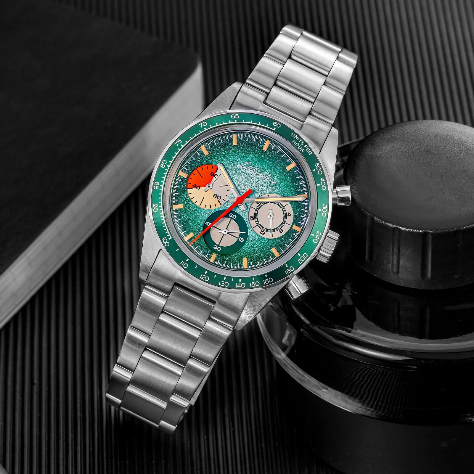 🔥Summer Sale🔥ADDIESDIVE 37mm Luxury Quartz Chronograph Watch AD2551 - Image 5