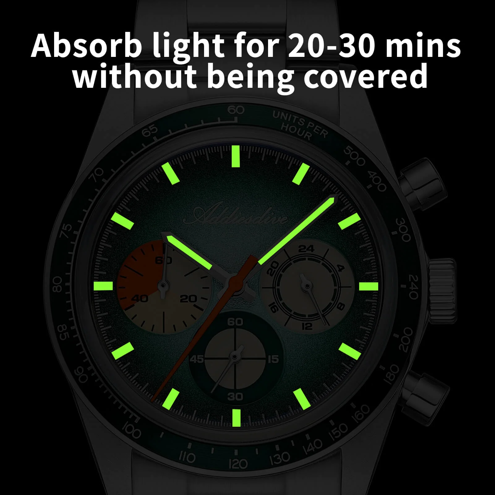 🔥Summer Sale🔥ADDIESDIVE 37mm Luxury Quartz Chronograph Watch AD2551 - Image 9