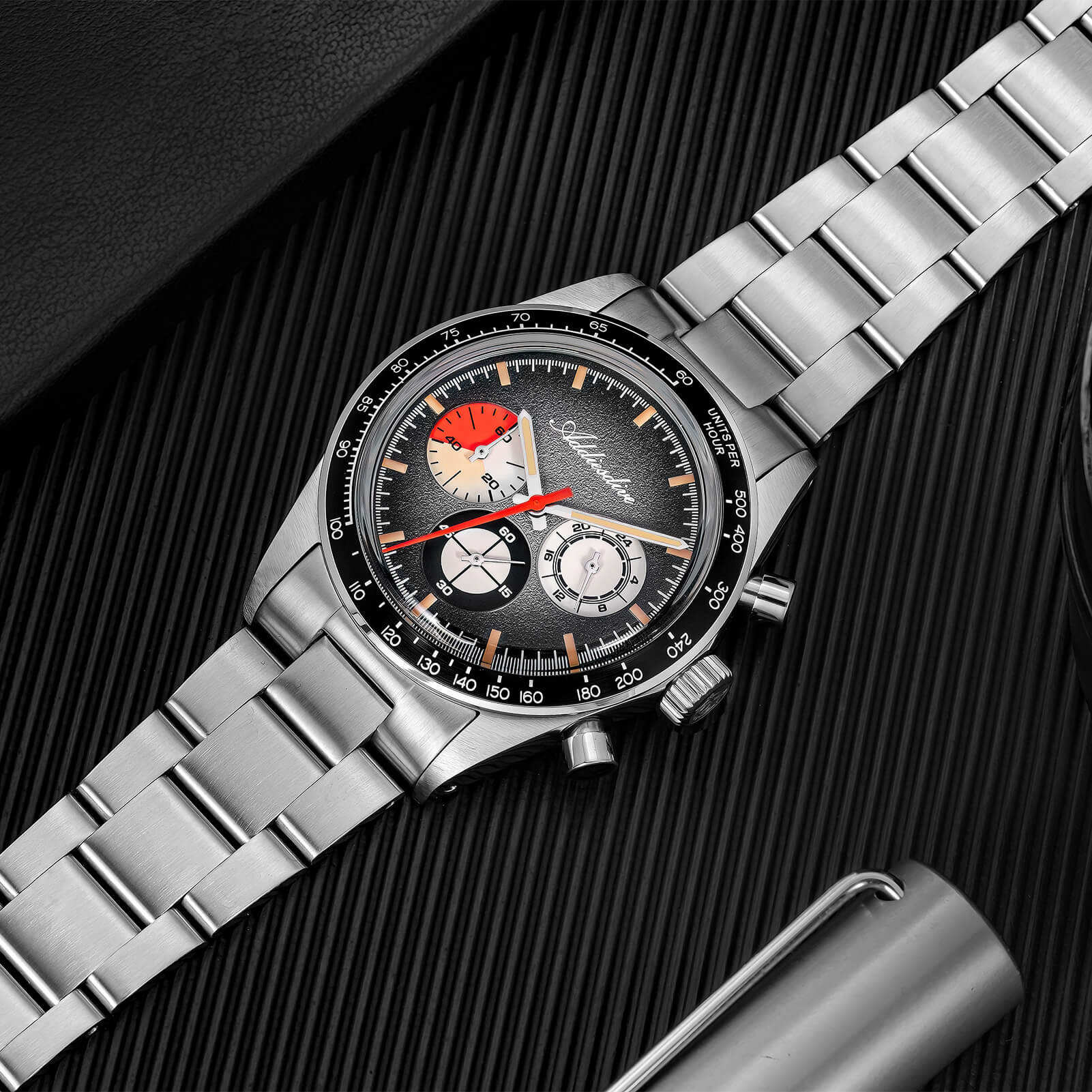🔥Summer Sale🔥ADDIESDIVE 37mm Luxury Quartz Chronograph Watch AD2551 - Image 23