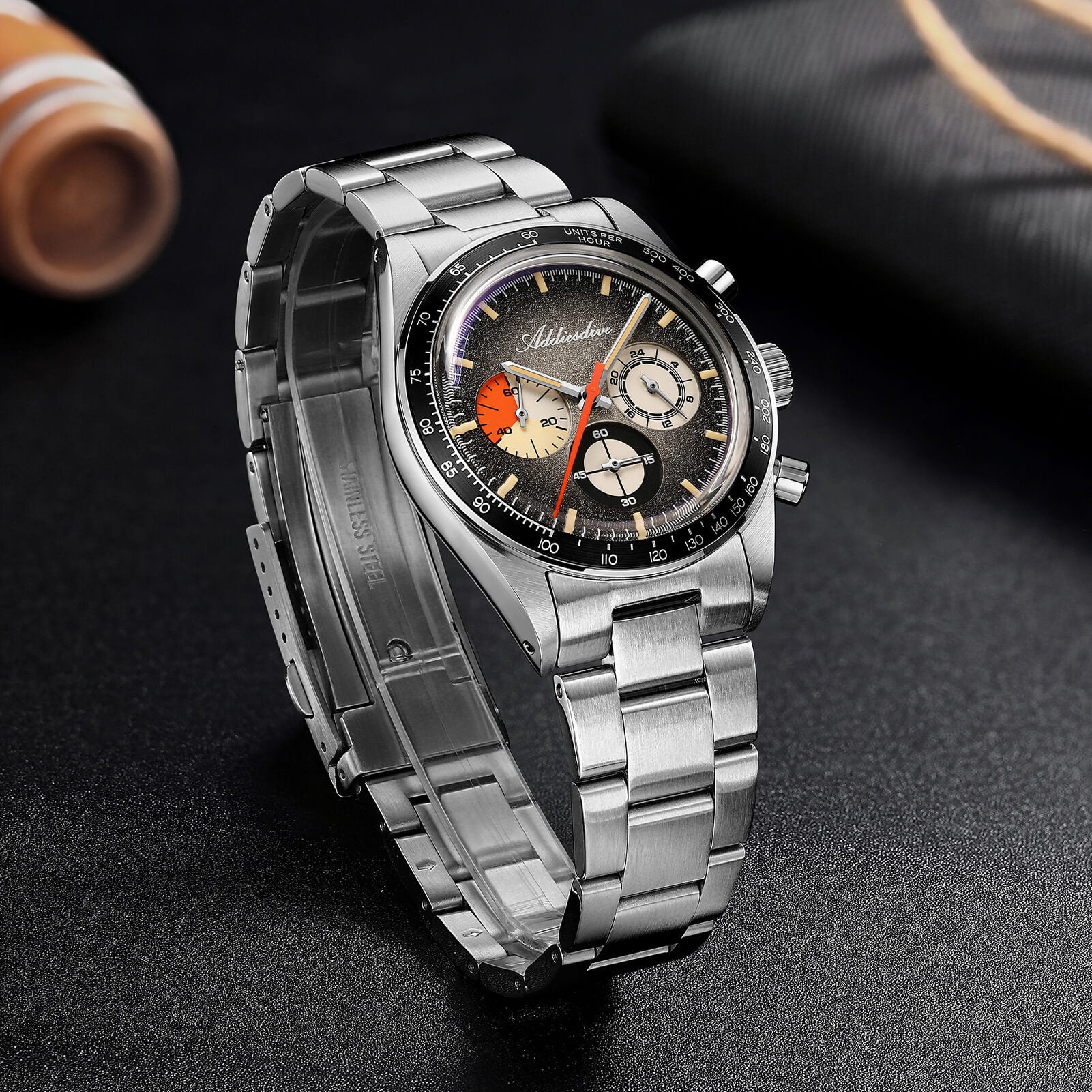 🔥Summer Sale🔥ADDIESDIVE 37mm Luxury Quartz Chronograph Watch AD2551 - Image 24
