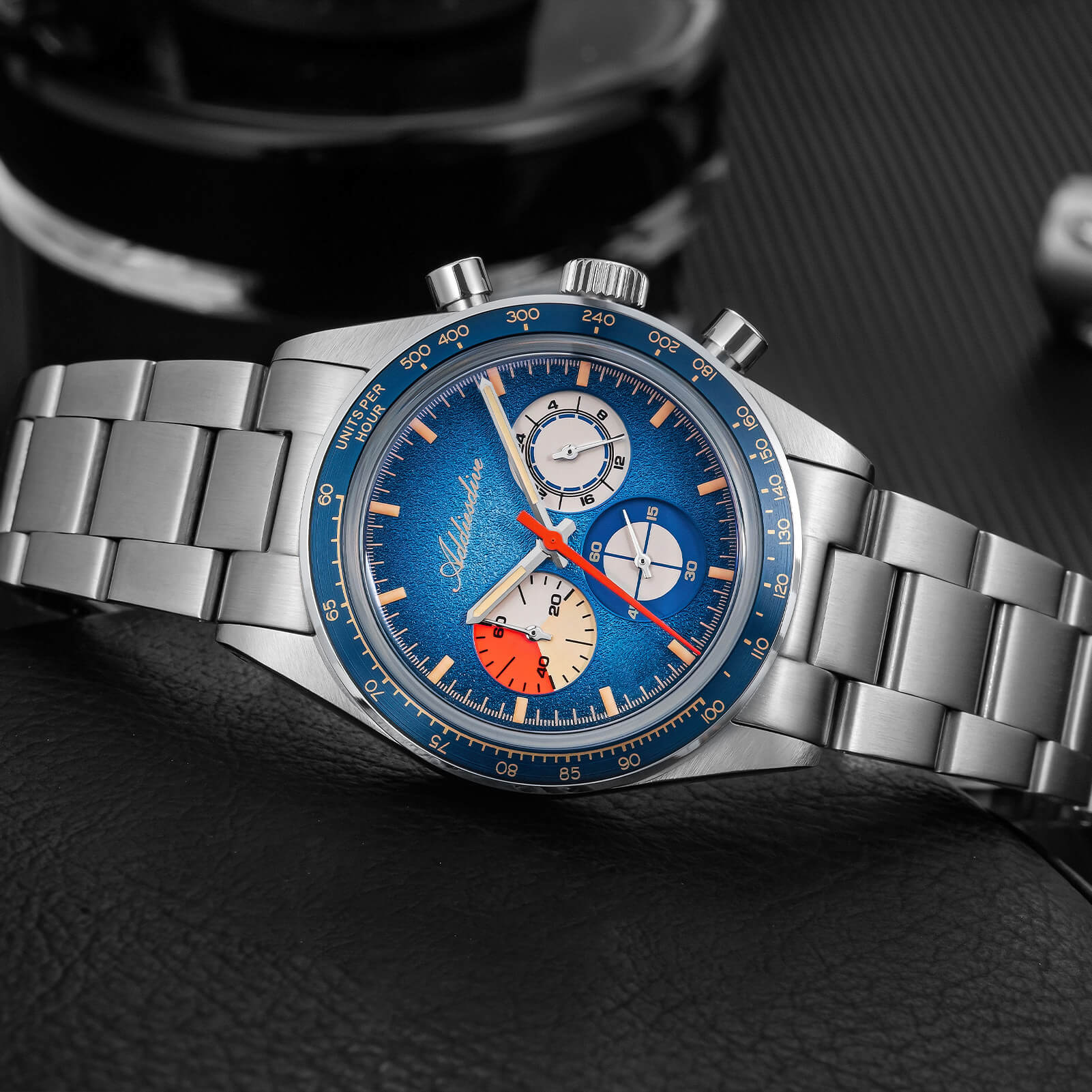 🔥Summer Sale🔥ADDIESDIVE 37mm Luxury Quartz Chronograph Watch AD2551 - Image 12
