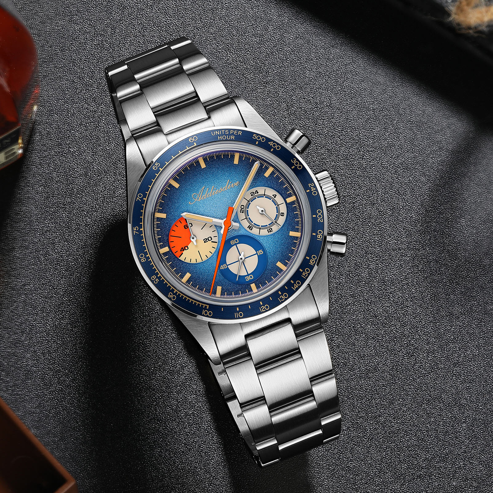 🔥Summer Sale🔥ADDIESDIVE 37mm Luxury Quartz Chronograph Watch AD2551 - Image 14