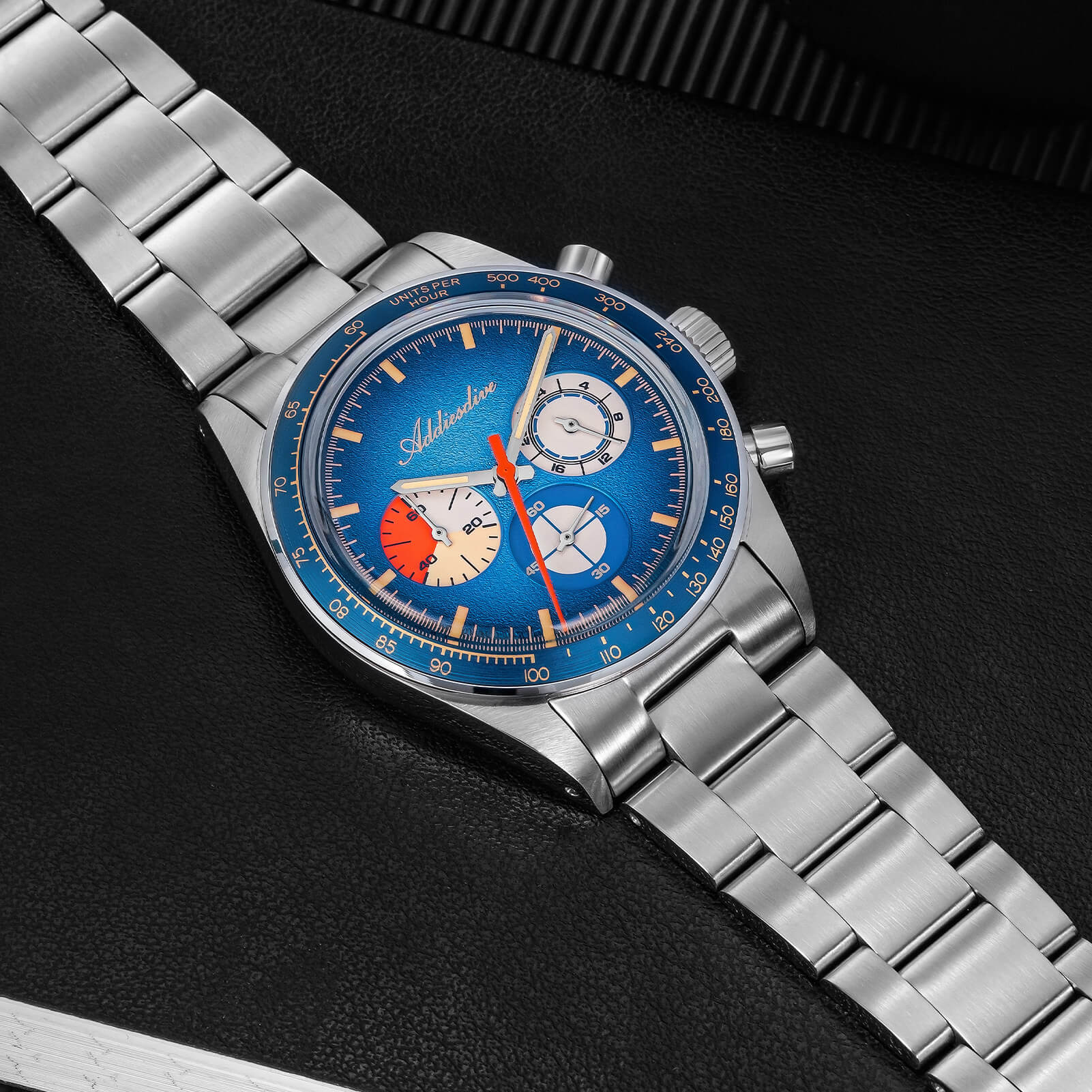 🔥Summer Sale🔥ADDIESDIVE 37mm Luxury Quartz Chronograph Watch AD2551 - Image 15
