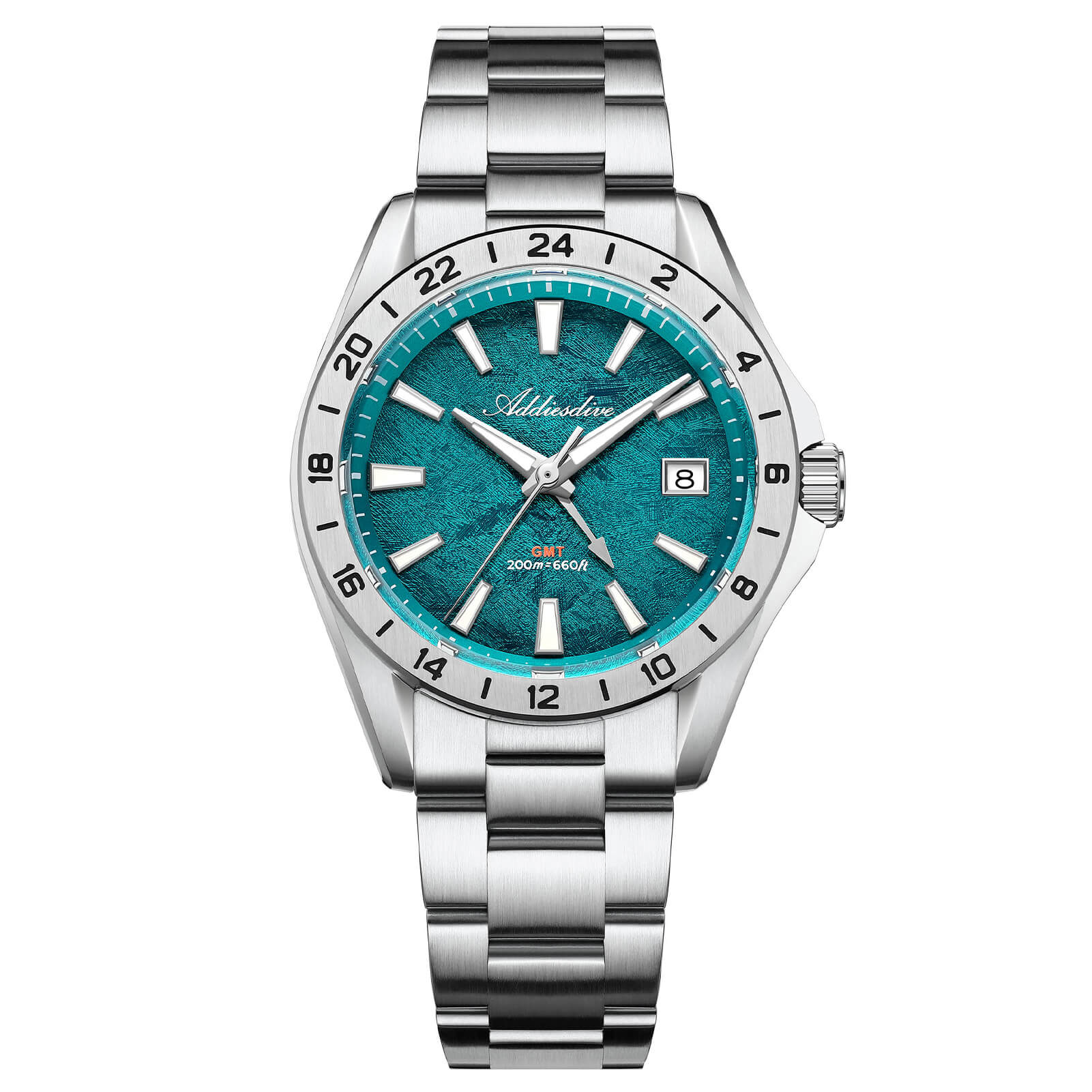 ★India Warehouse★ADDIESDIVE 38mm GMT Quartz Watch RONDA515 Movement（AD2548）