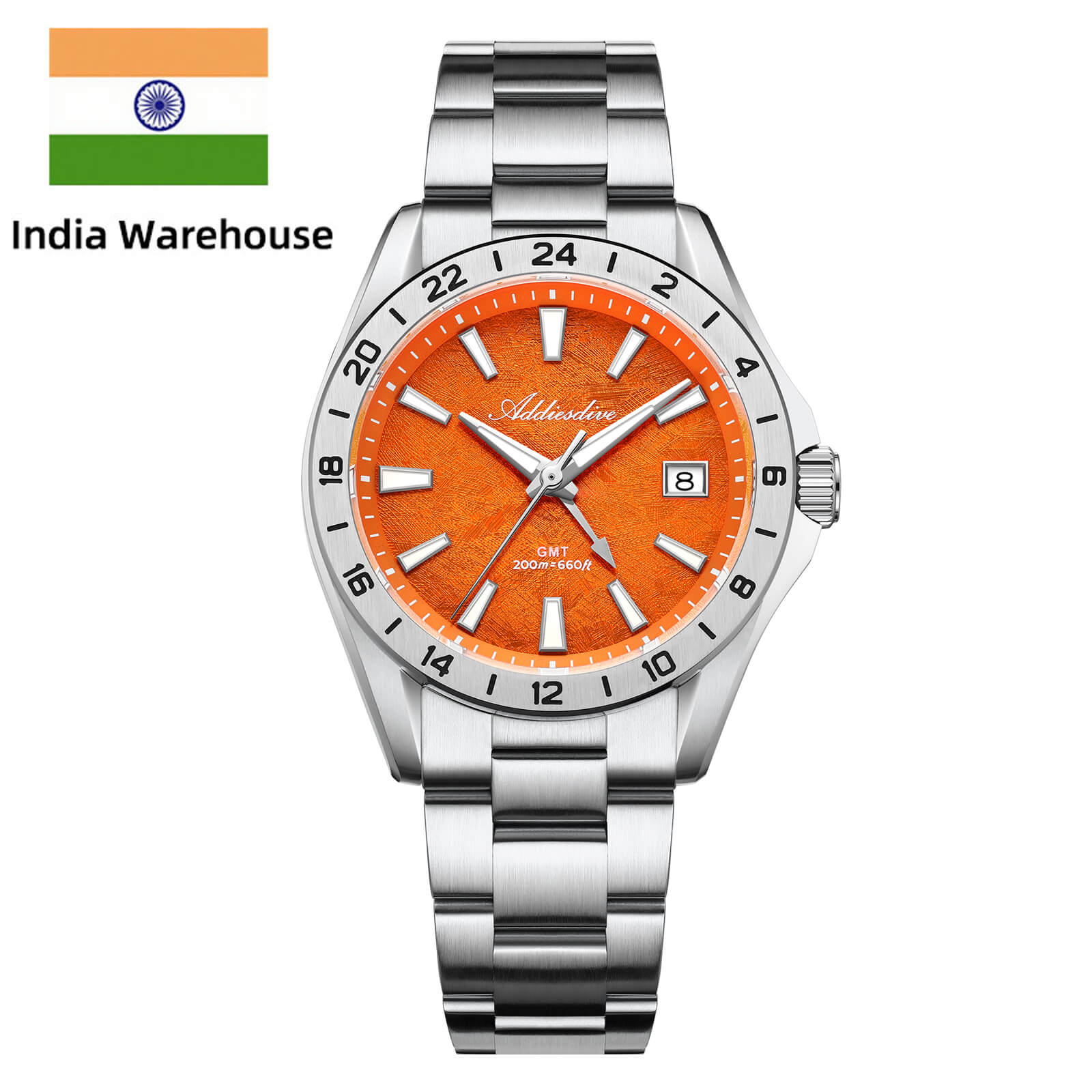★India Warehouse★ADDIESDIVE 38mm GMT Quartz Watch RONDA515 Movement（AD2548） - Image 16