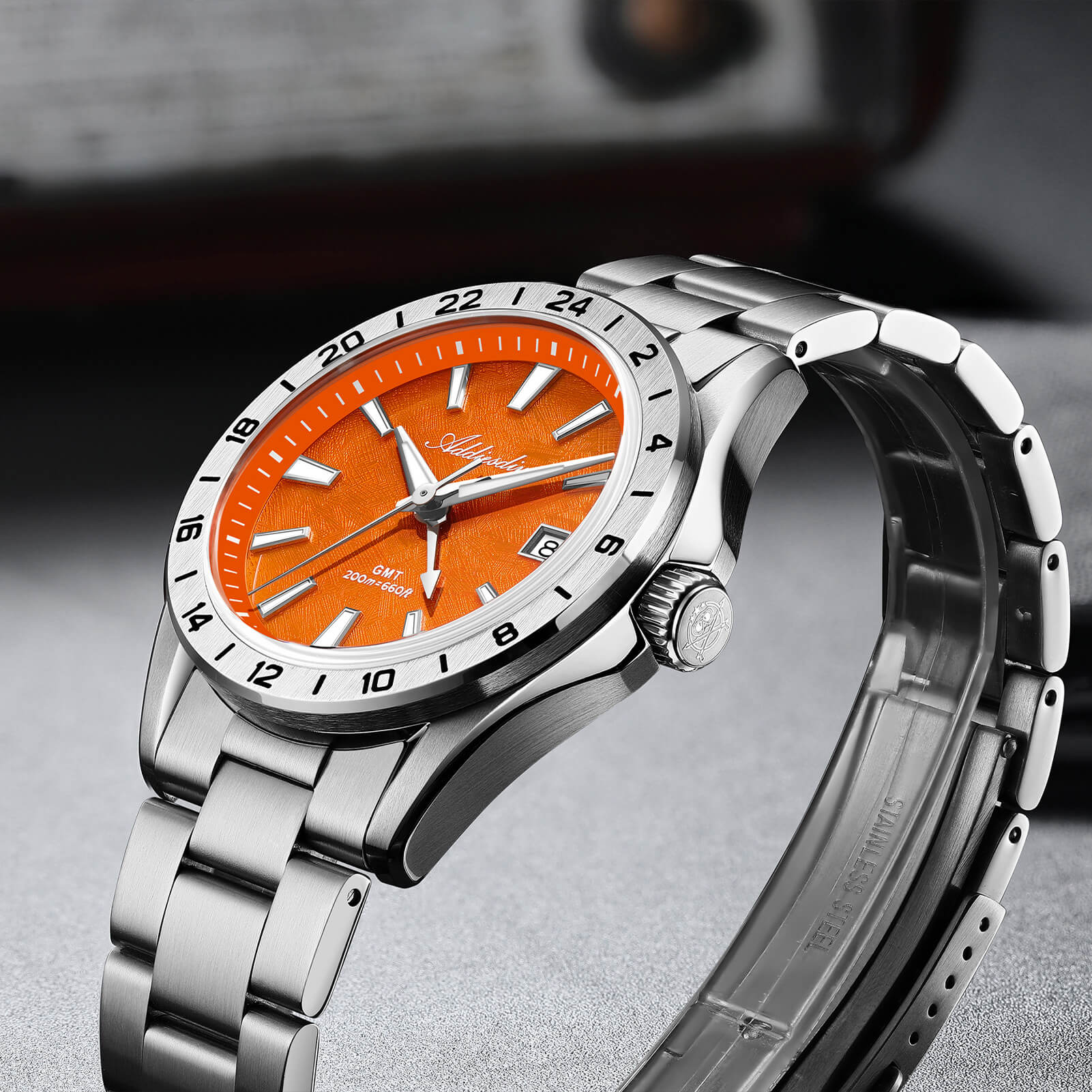 ★India Warehouse★ADDIESDIVE 38mm GMT Quartz Watch RONDA515 Movement（AD2548） - Image 18