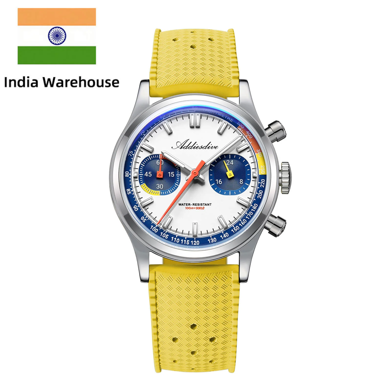 ★India Warehouse★ADDIESDIVE 38mm VK64 Racing-Inspired Chronograph Watch AD2529 - Image 2