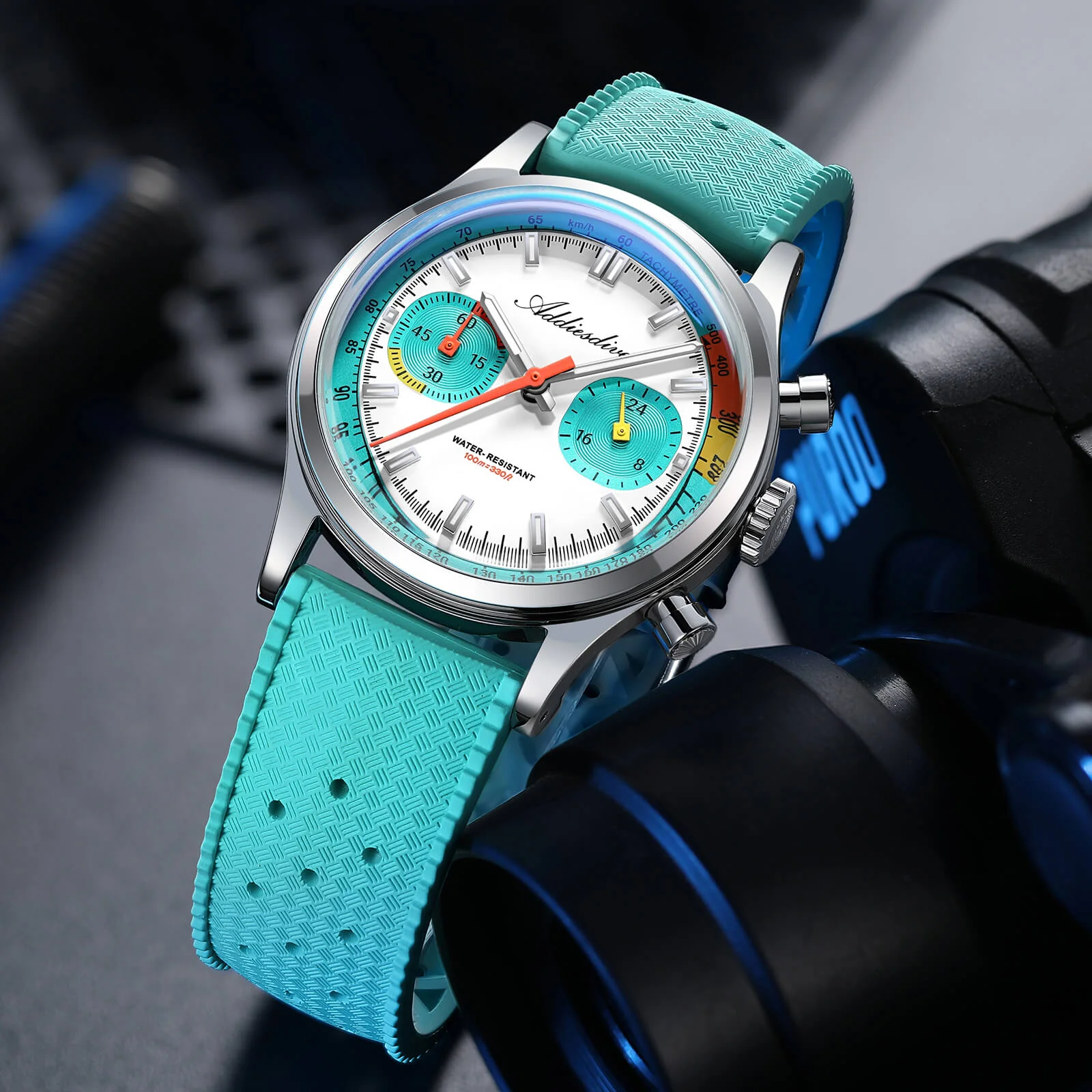 🔥Summer Sale🔥ADDIESDIVE 38mm Racing-Inspired Chronograph Watch AD2529&AD2549 - Image 3