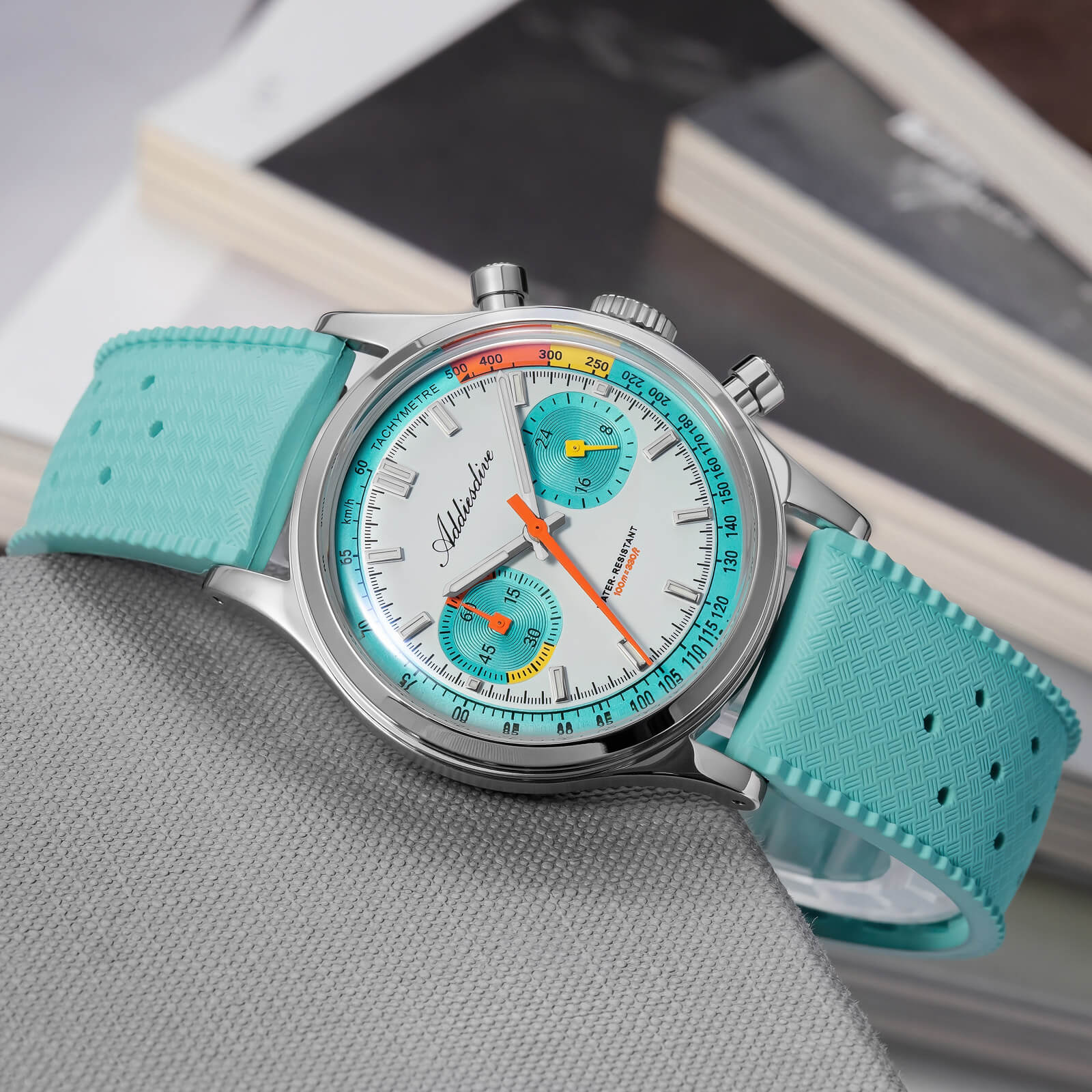 🔥Summer Sale🔥ADDIESDIVE 38mm Racing-Inspired Chronograph Watch AD2529&AD2549 - Image 6